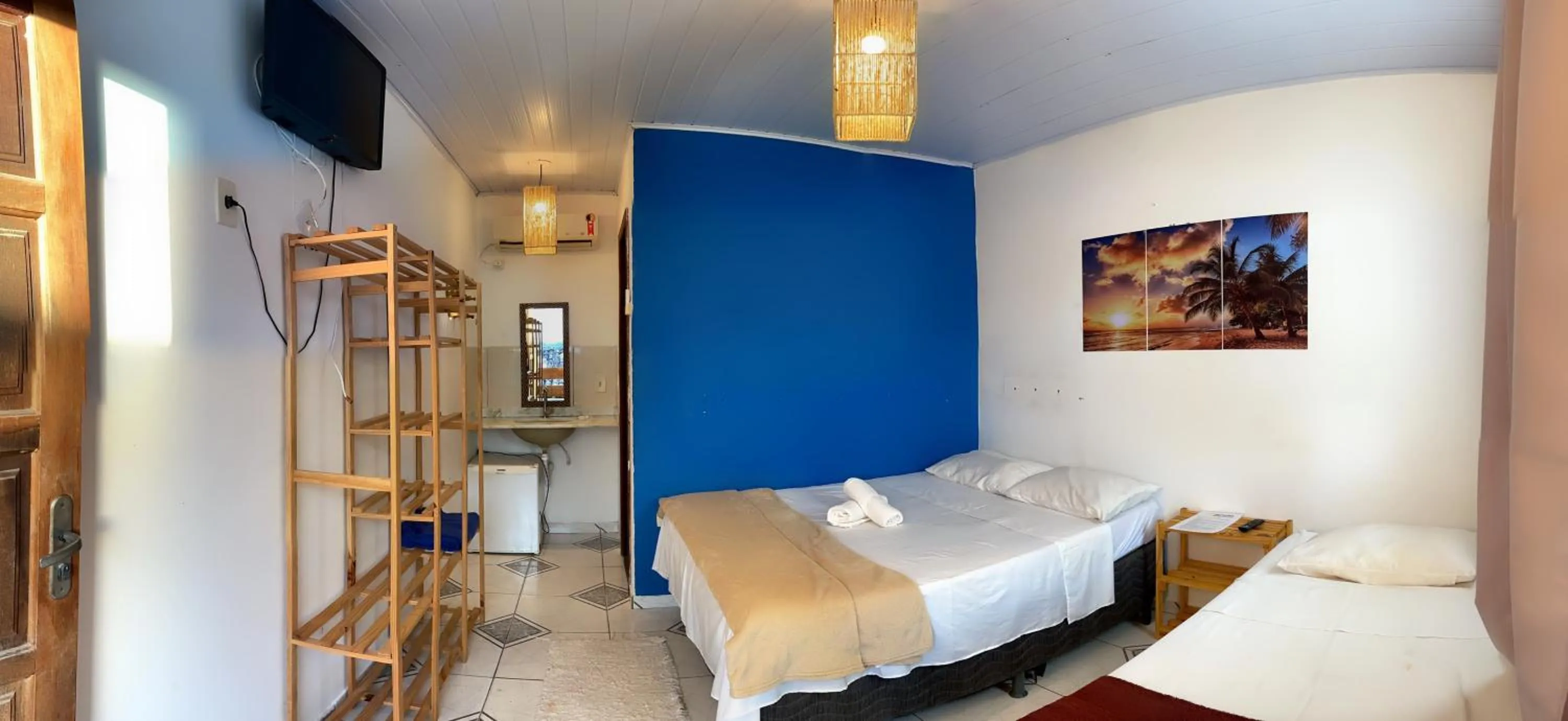 Bed in Pousada Vila Nativa