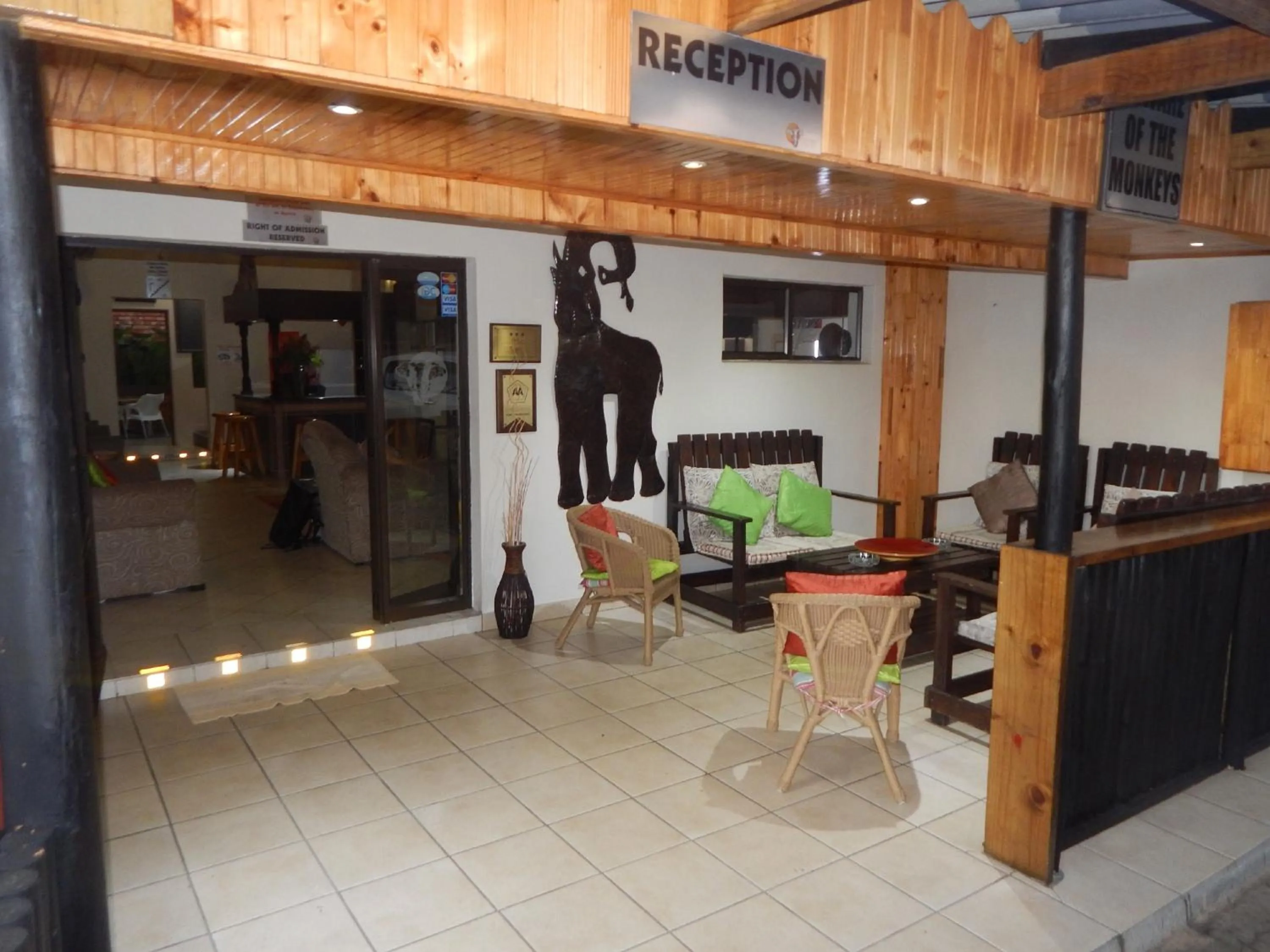 Facade/entrance in St Lucia Lodge