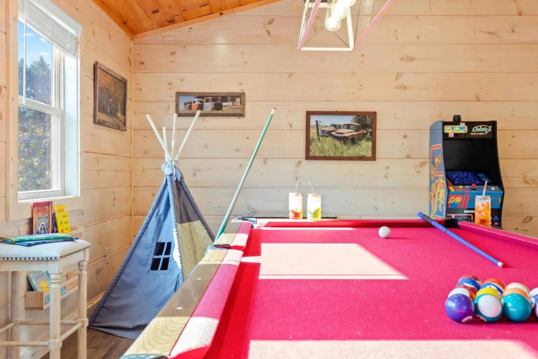 Billiard in Enchanted Forest Hideaway by Ghosal Luxury Lodging