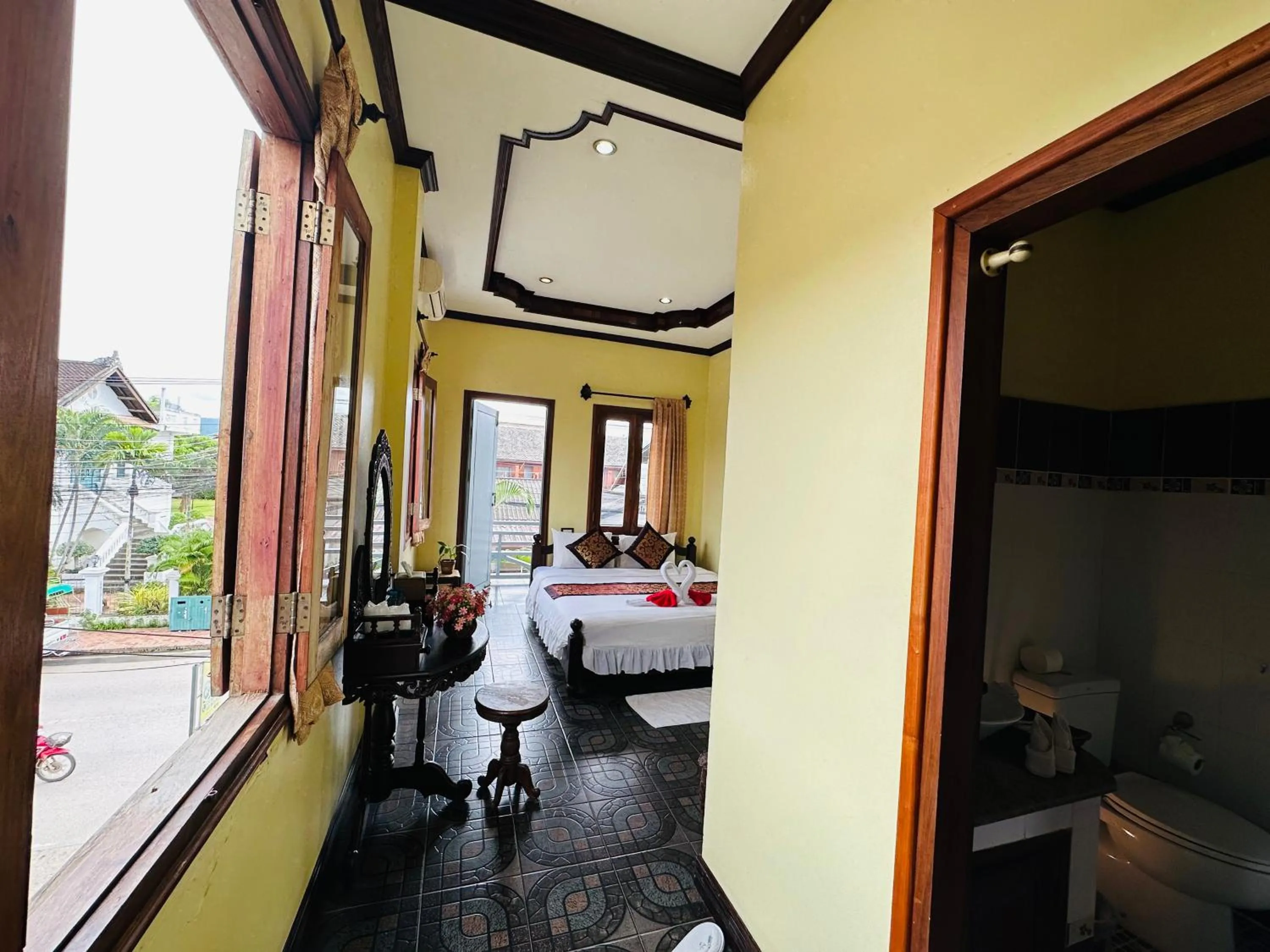 Bed in Visoun Luang Prabang Hotel