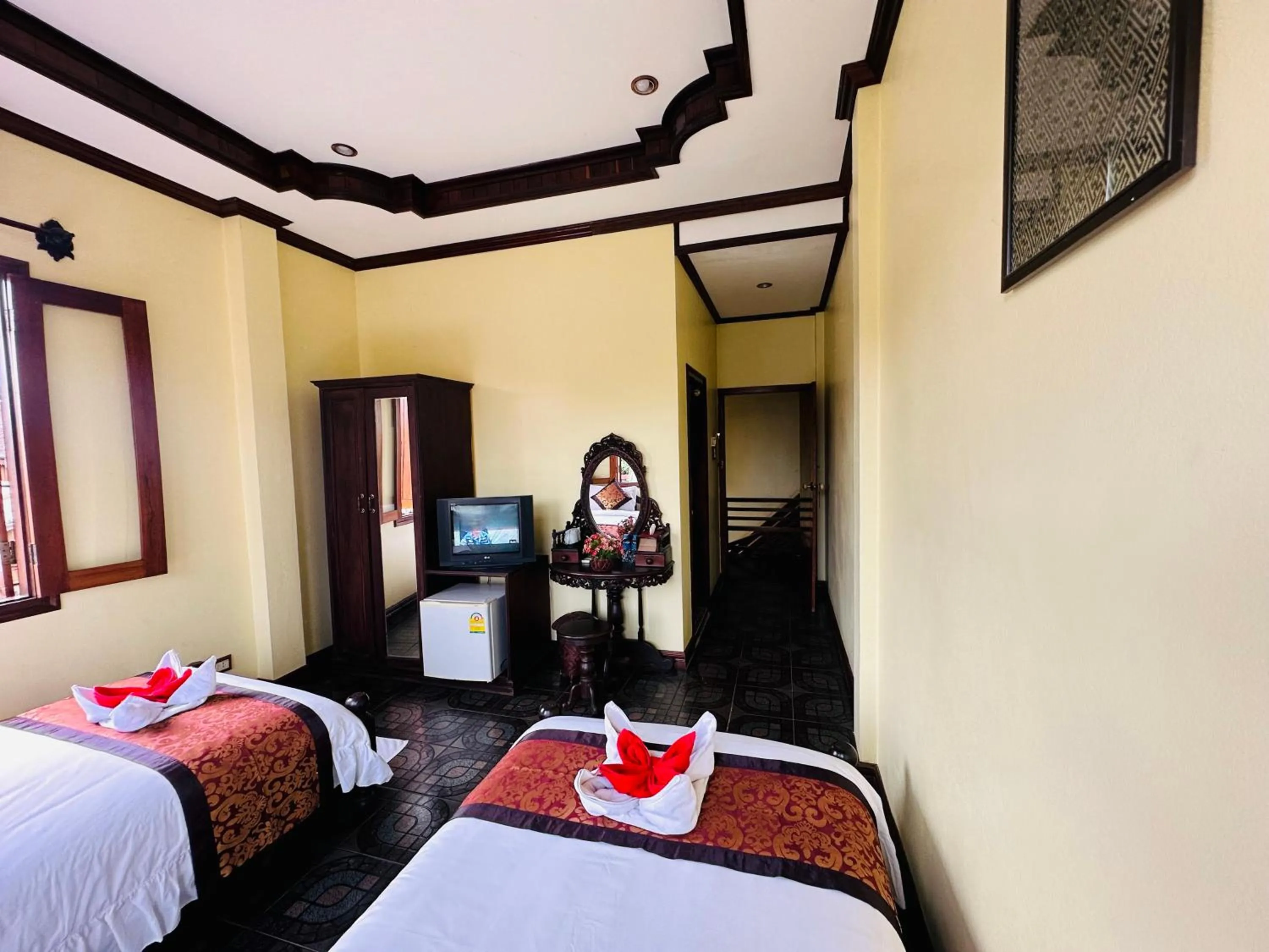 Bed in Visoun Luang Prabang Hotel