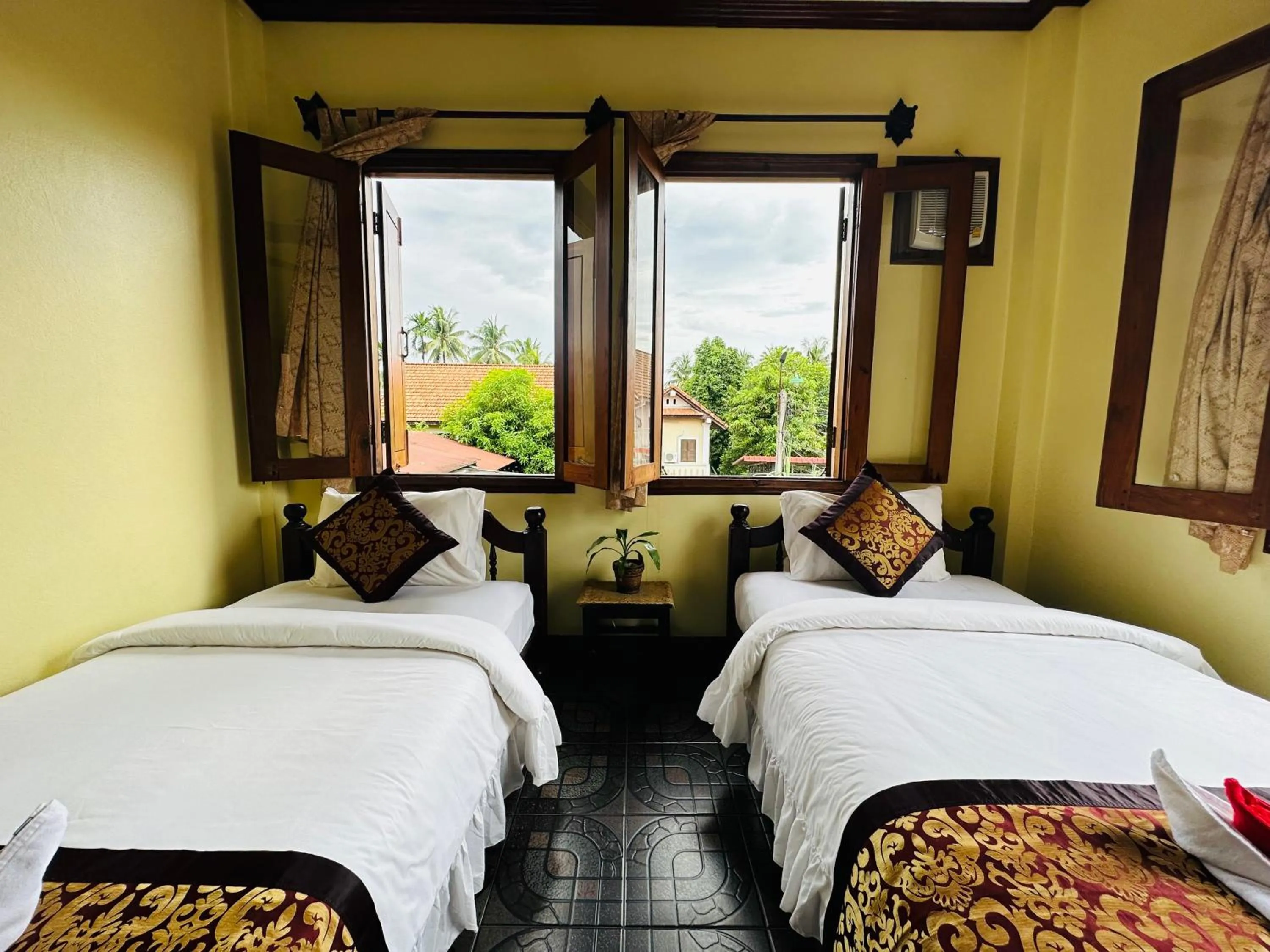 Bed in Visoun Luang Prabang Hotel