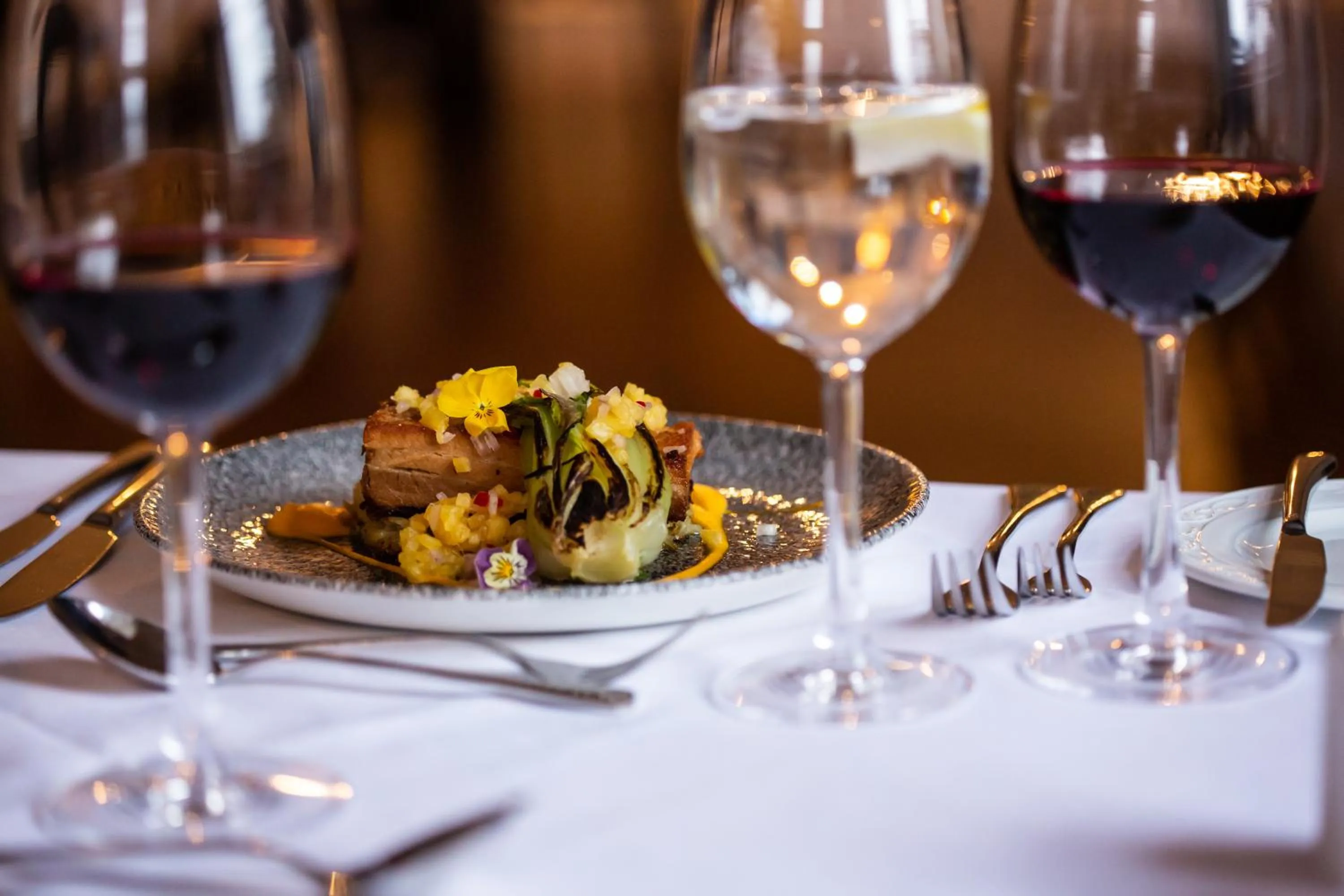 Food and drinks in Dalmunzie Castle Hotel