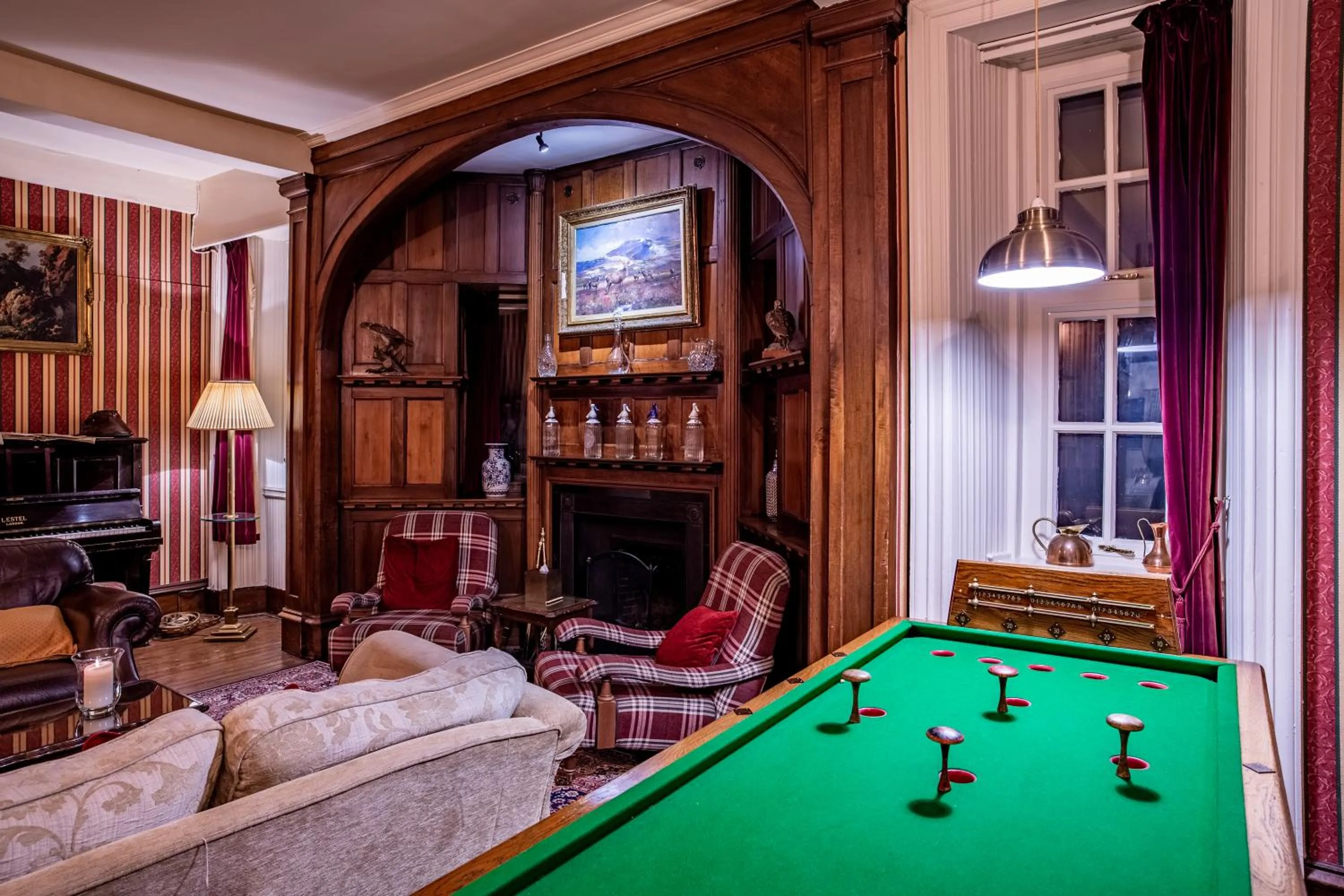 Billiard in Dalmunzie Castle Hotel