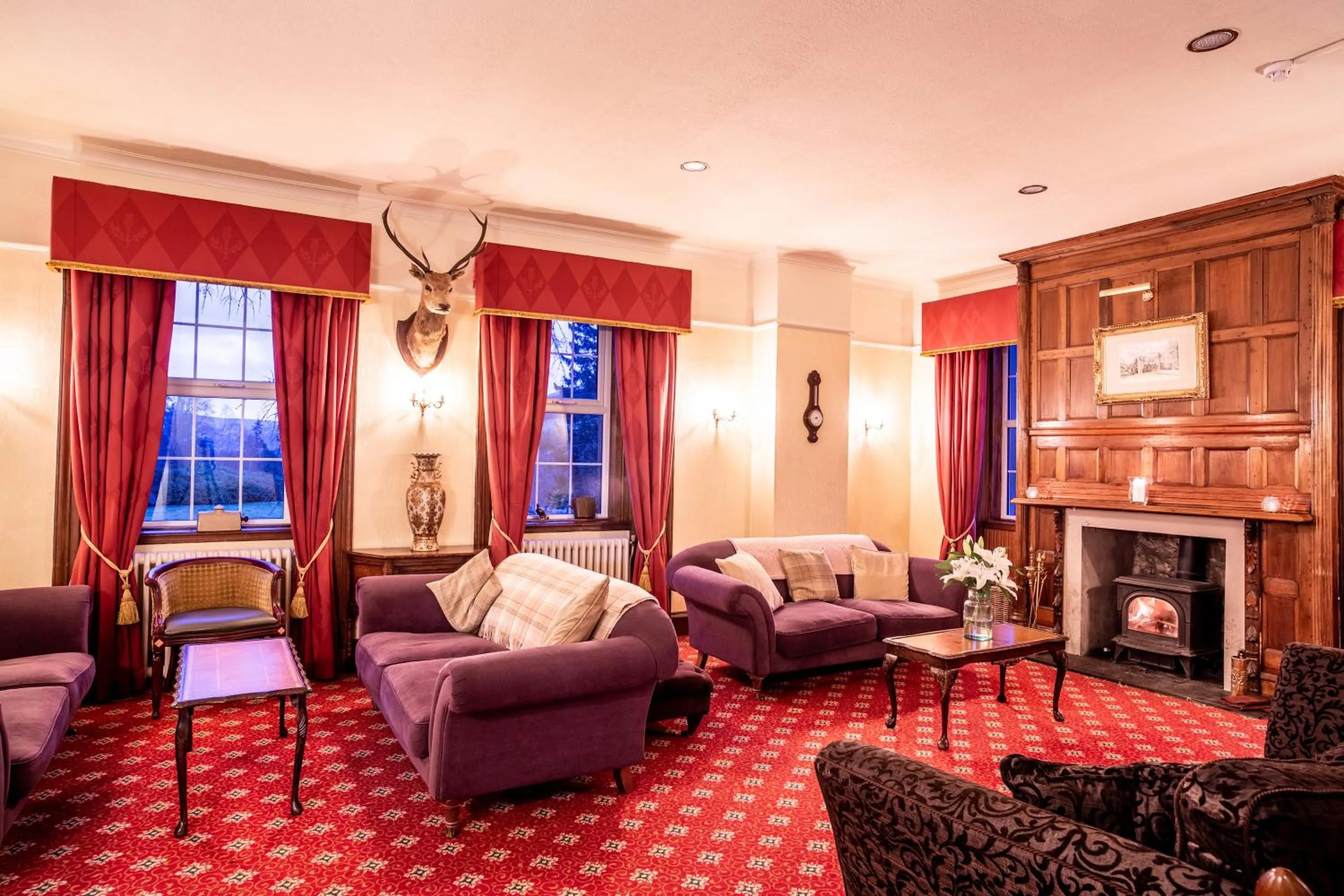 Lounge or bar in Dalmunzie Castle Hotel