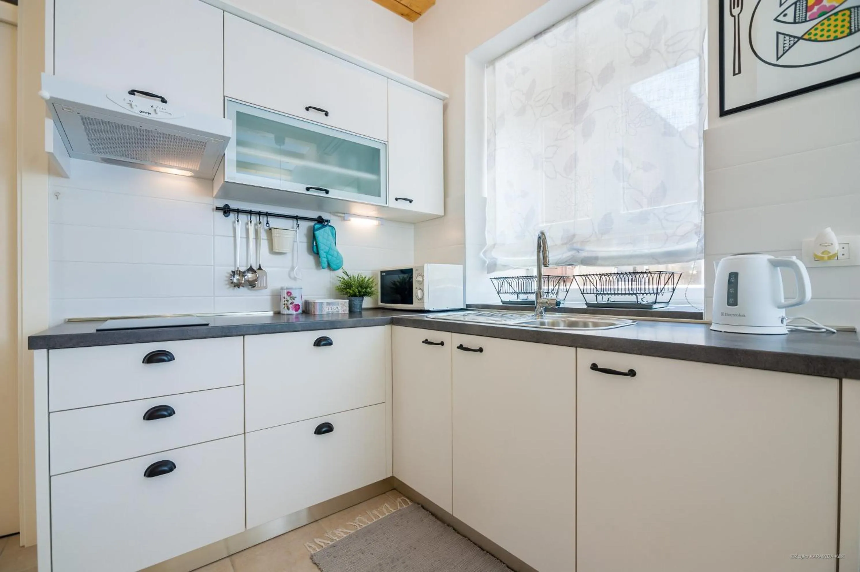 Kitchen or kitchenette in Aldo Apartments Center