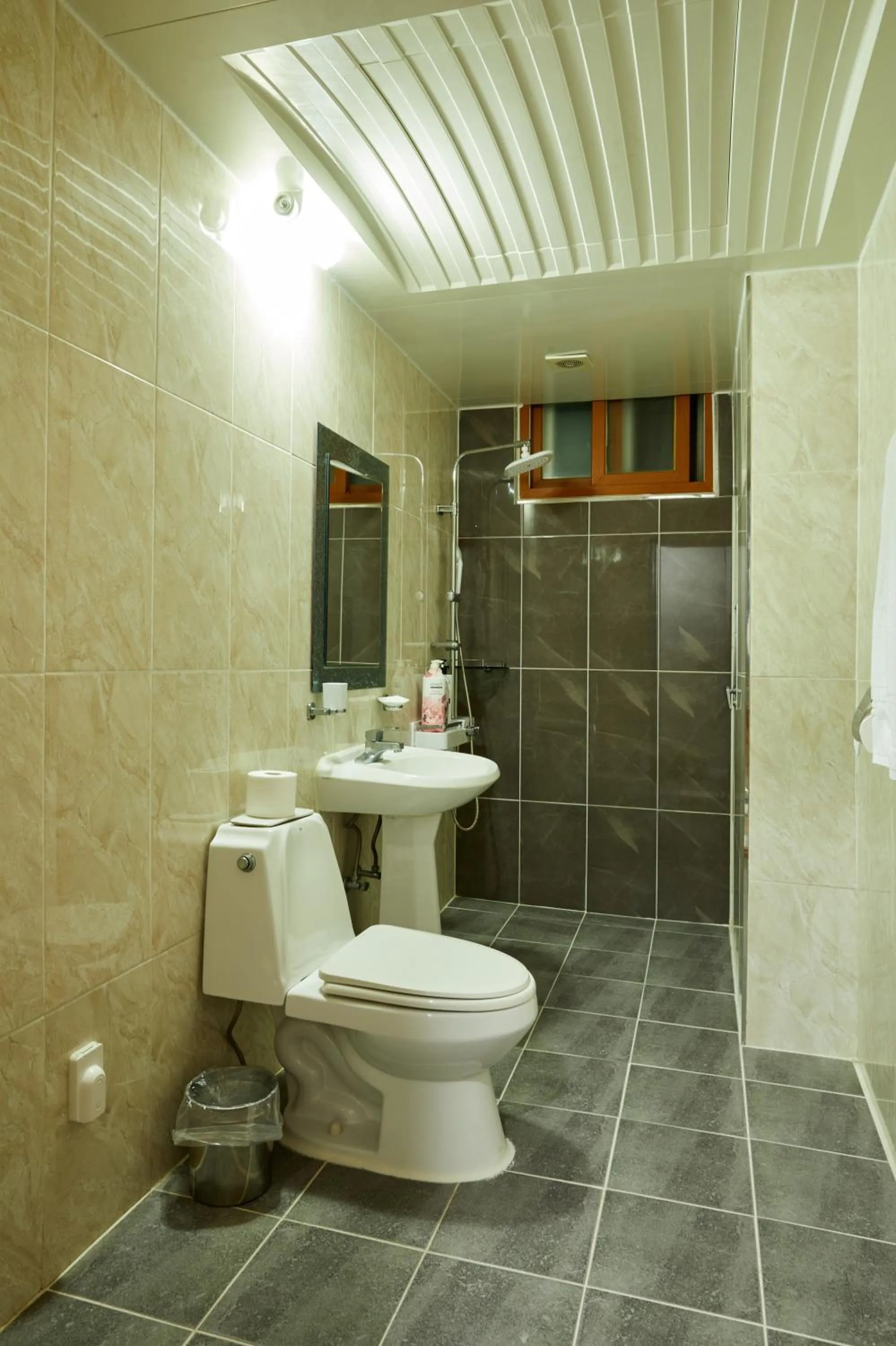 Shower in Buan Tree California Hotel