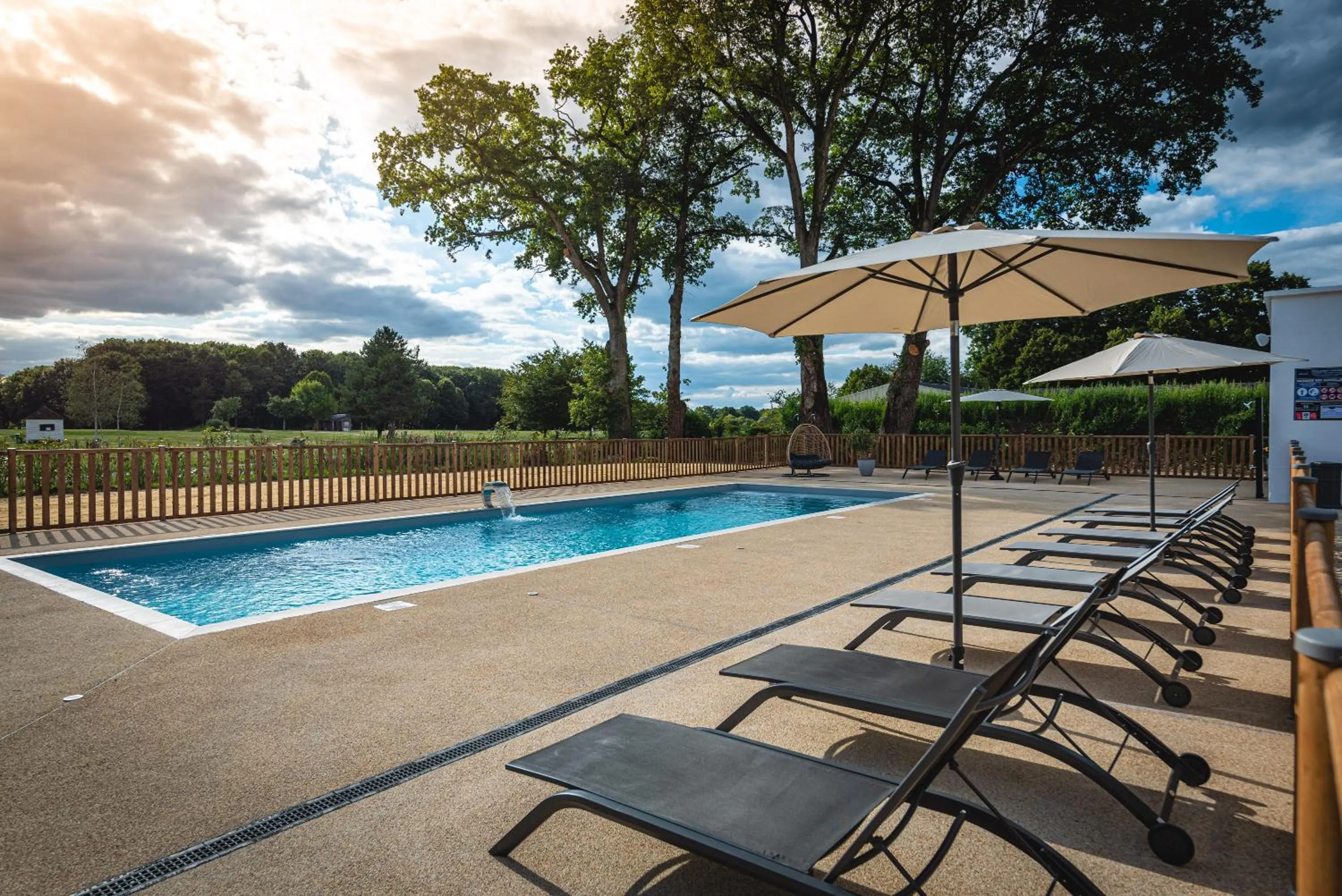 Swimming pool in Domaine de Roiffé