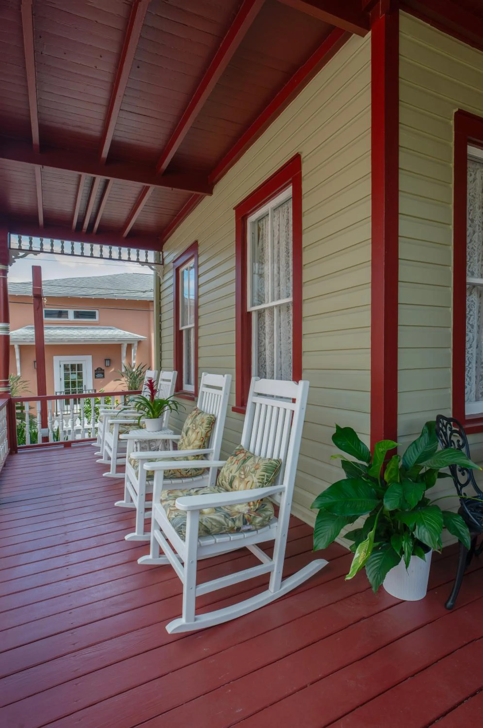 Patio in Victorian House Bed and Breakfast