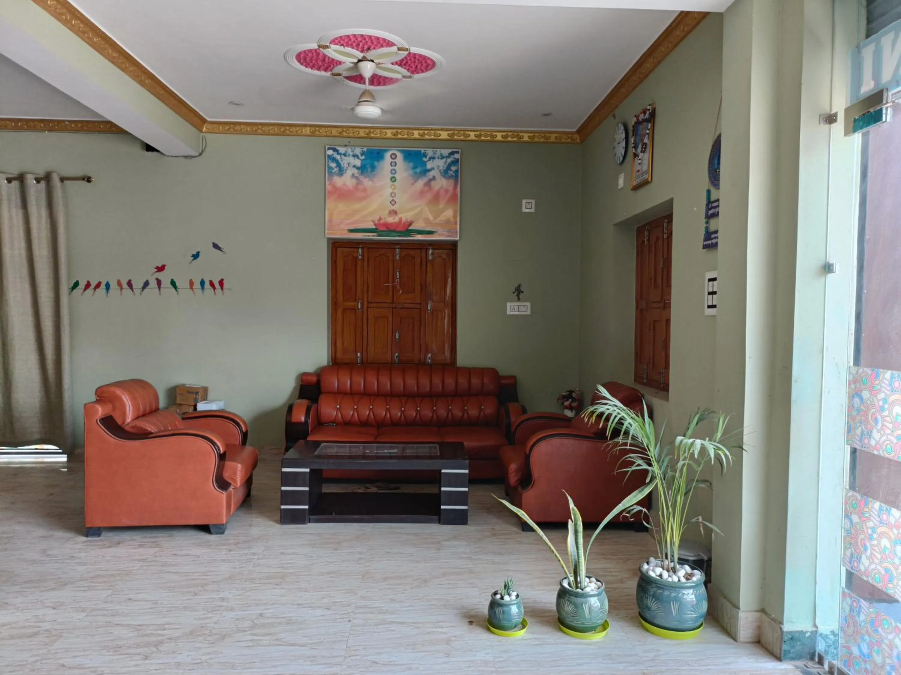 Seating area in Hotel Narayani