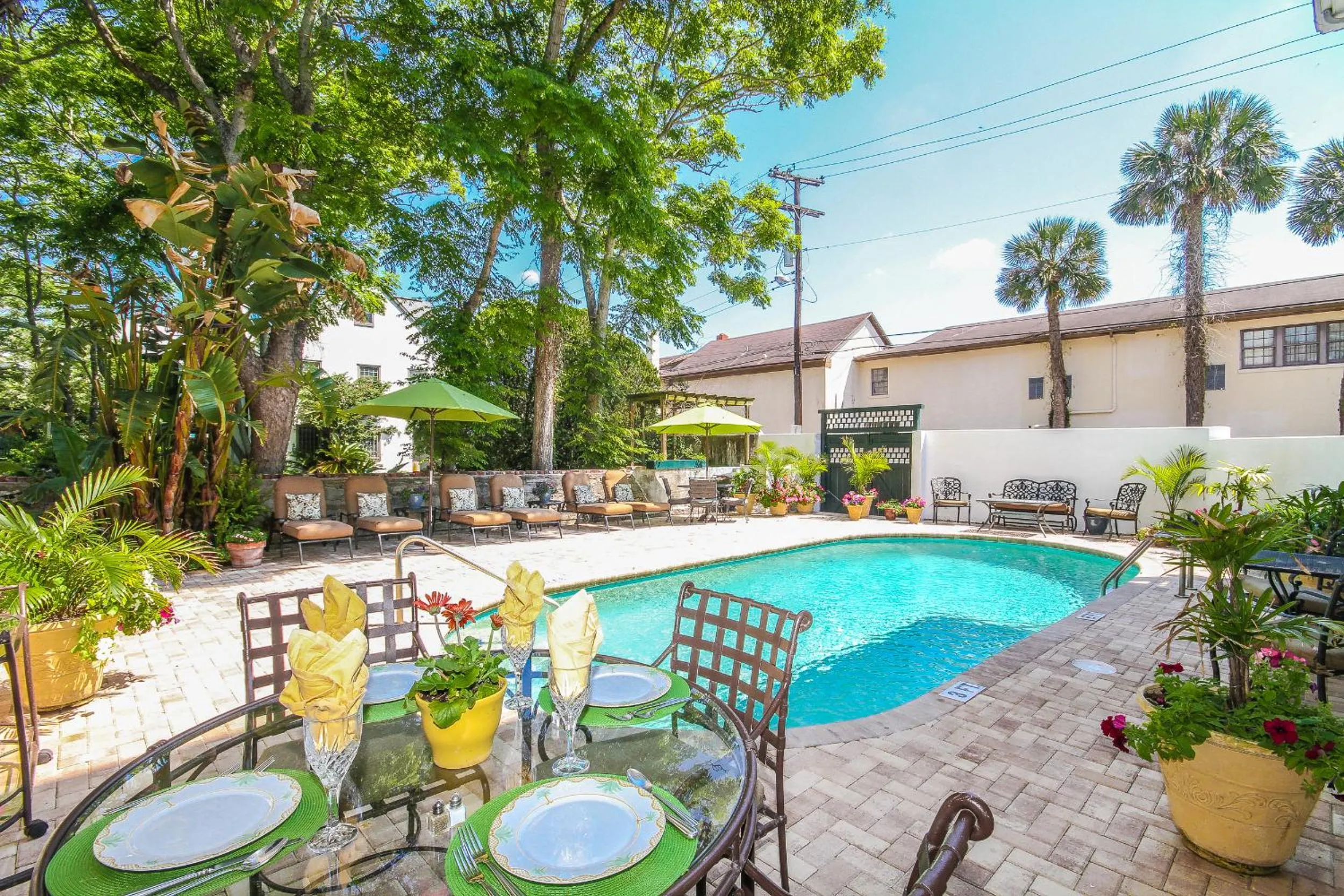 Patio in The Kenwood Inn Oldest Bed and Breakfast, St Augustine Historic District