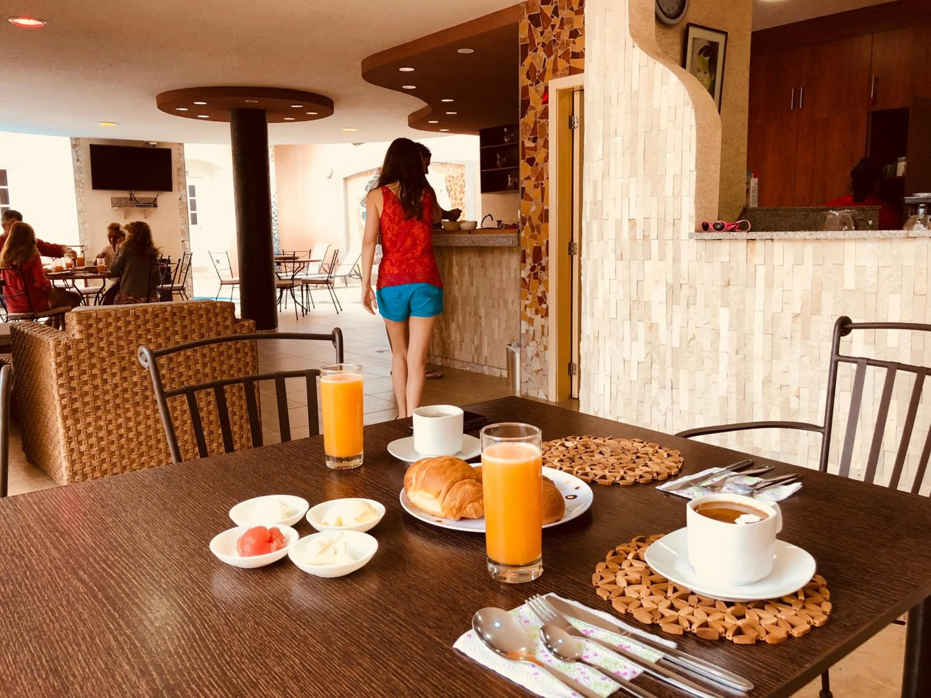 Buffet breakfast in Eco Hotel Katarma