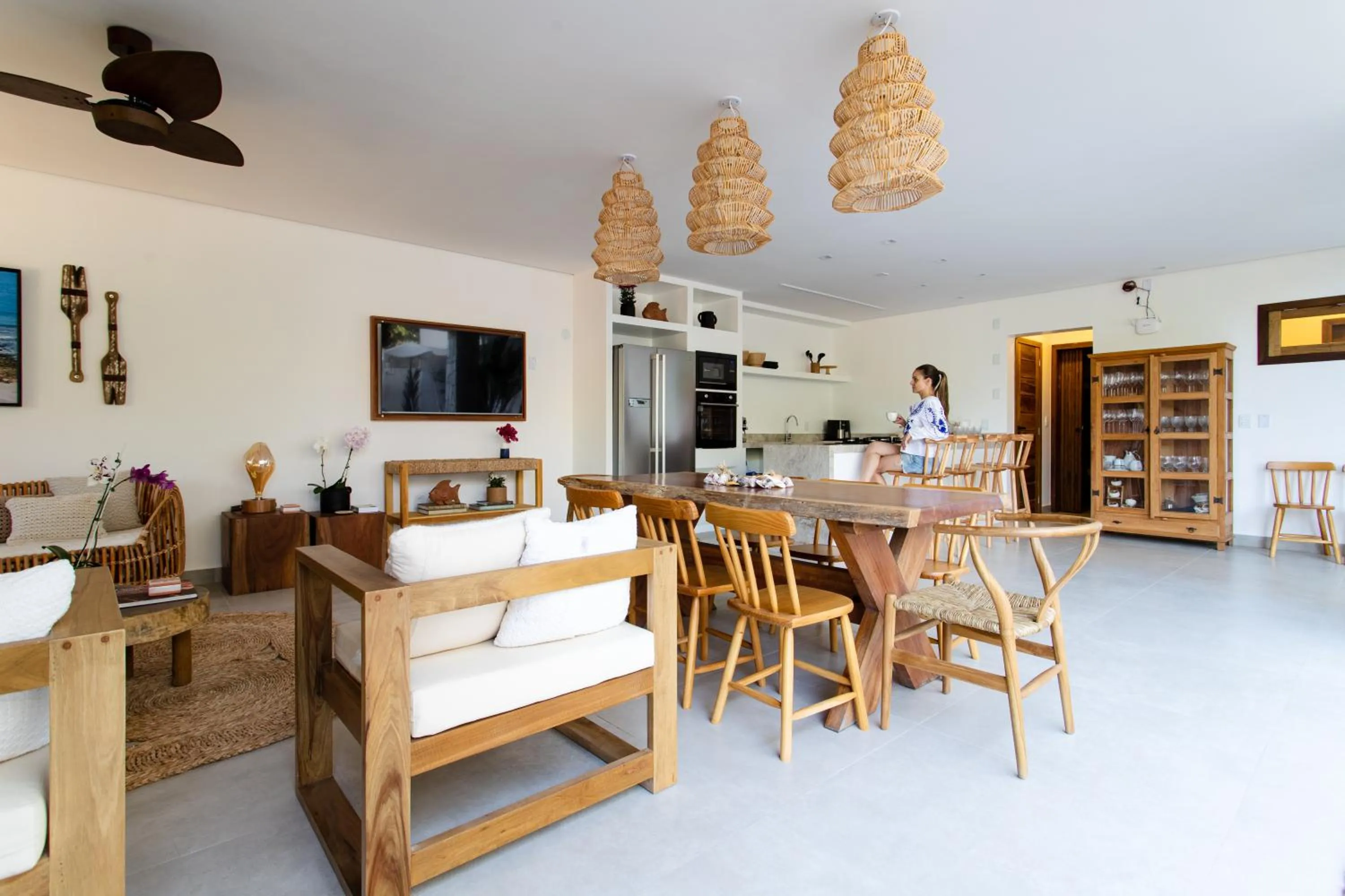 Communal lounge/ TV room in Villa Odara