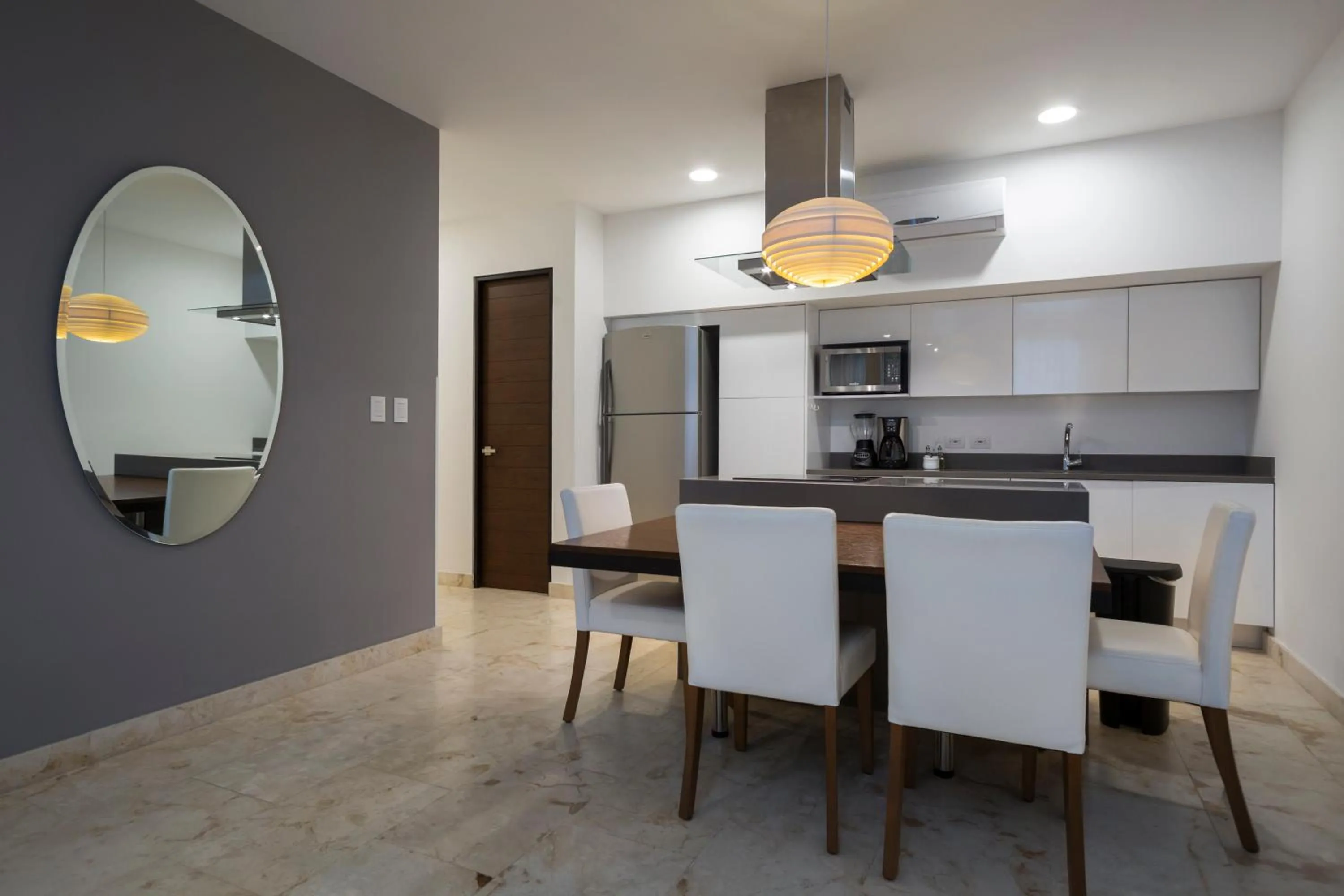 Kitchen or kitchenette in Anah Suites