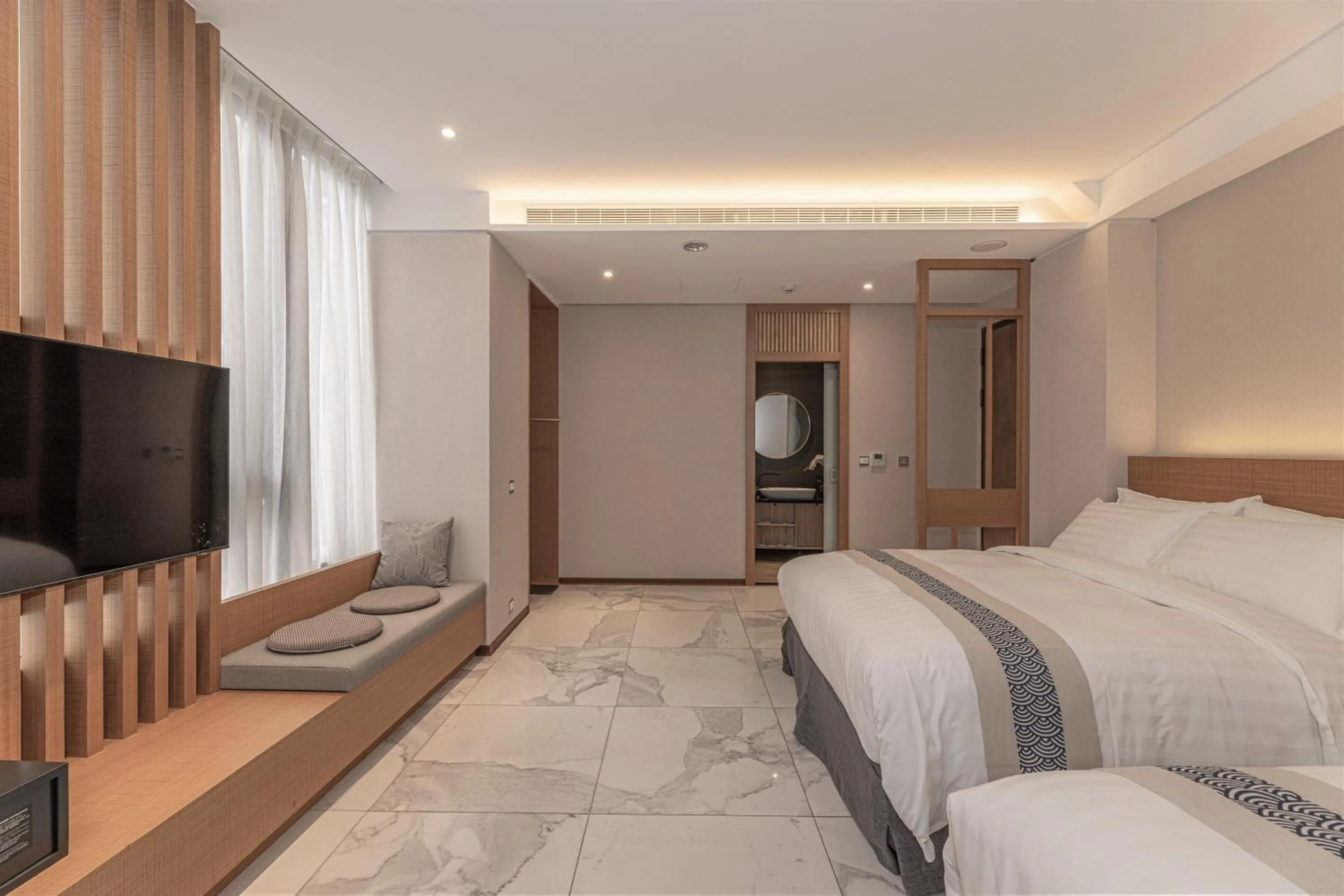 Property building, Bed in Sun Moon Lake Apollo Resort Hotel