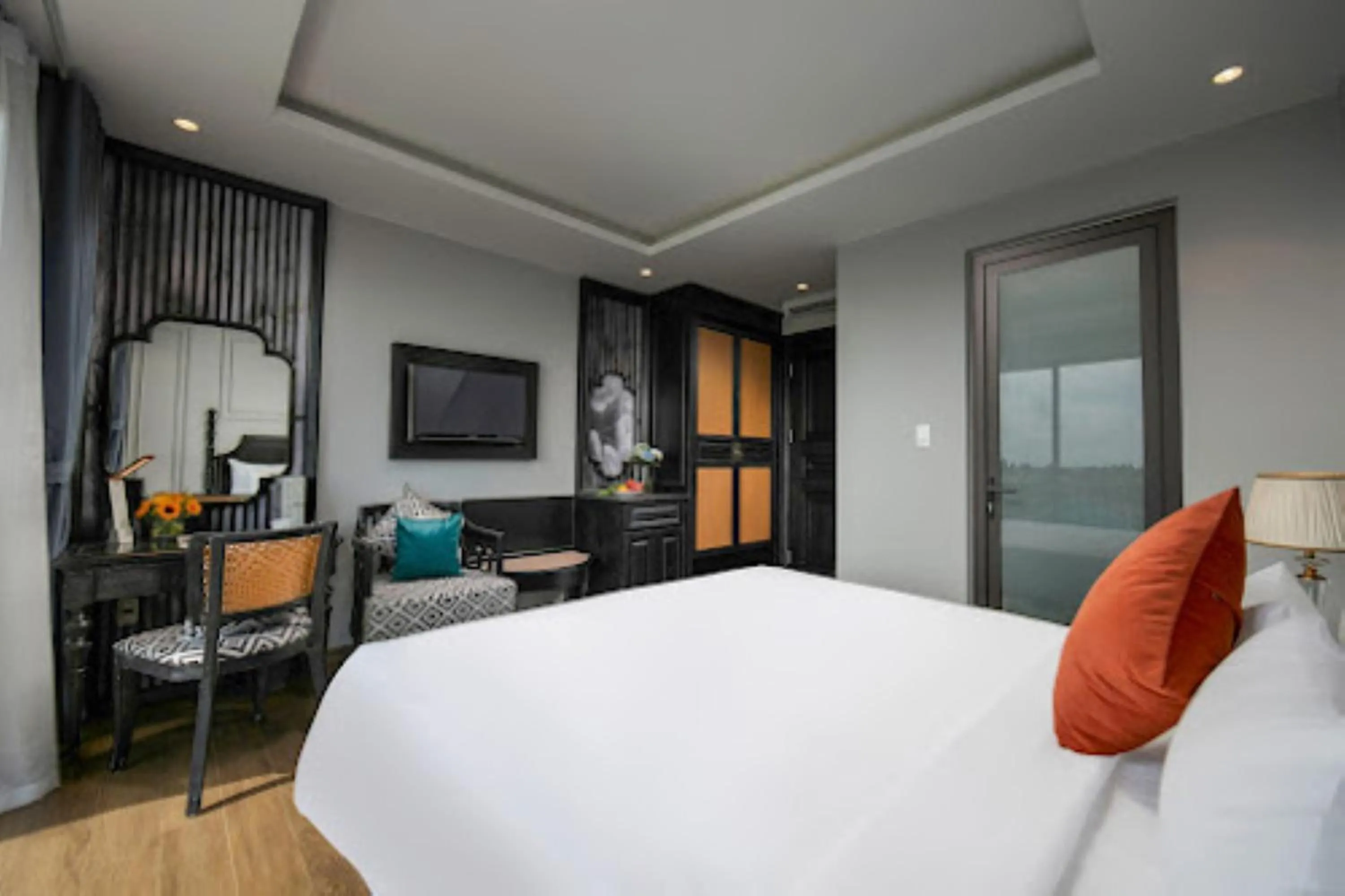 wardrobe, Bed in Serene Nature Boutique Resort & Spa