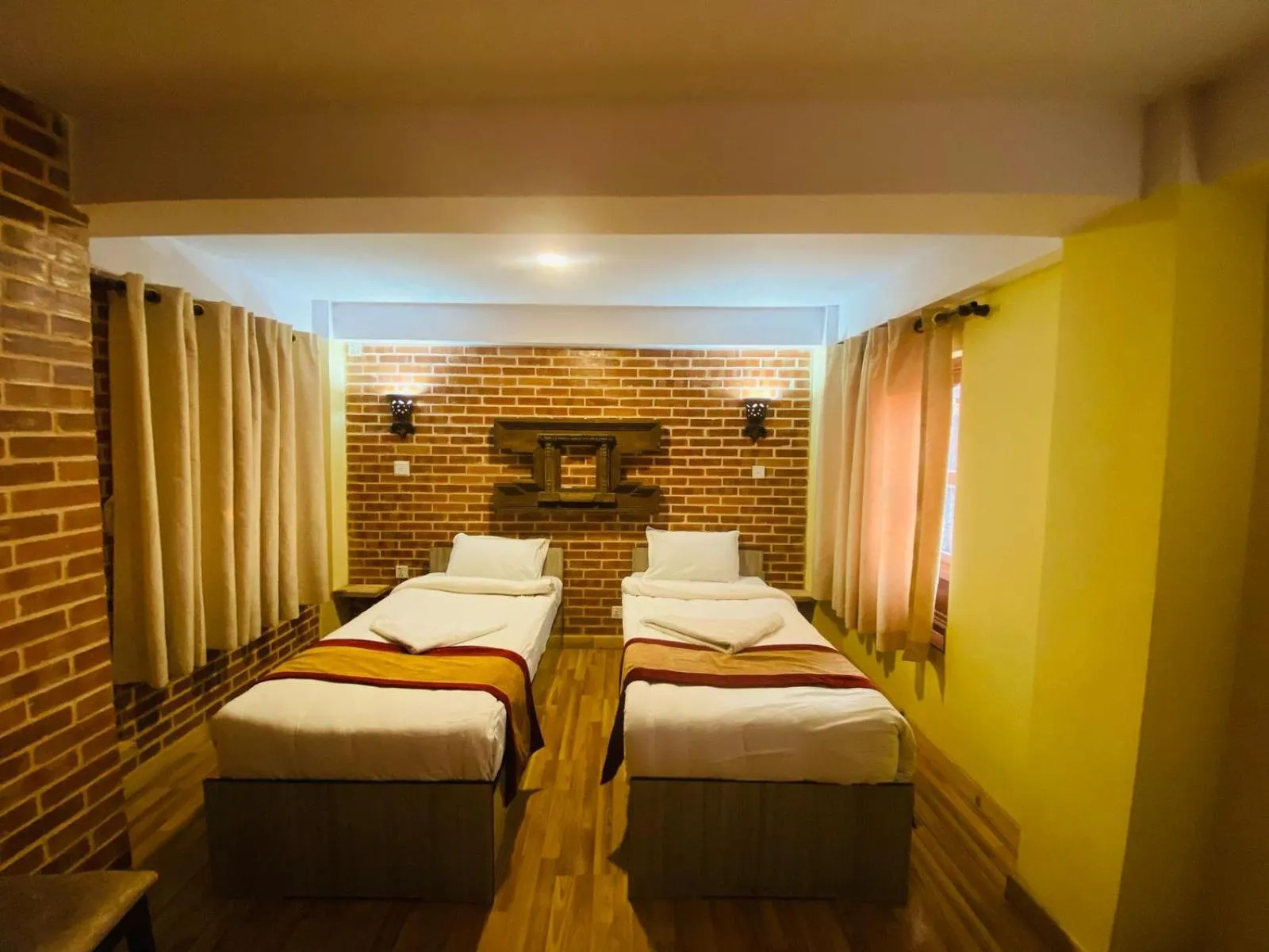 Bed in Hotel Durbar Side