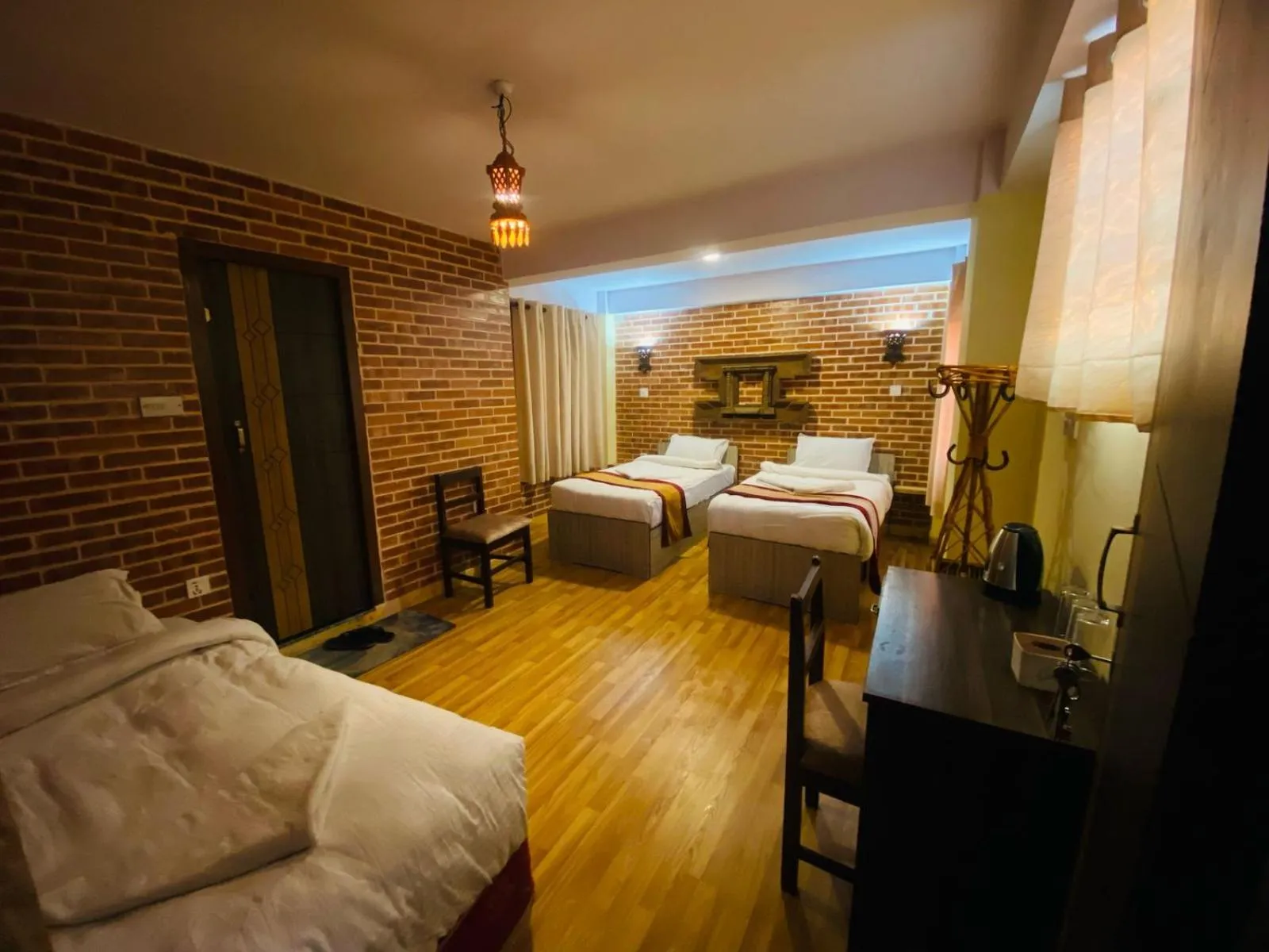 Bed in Hotel Durbar Side