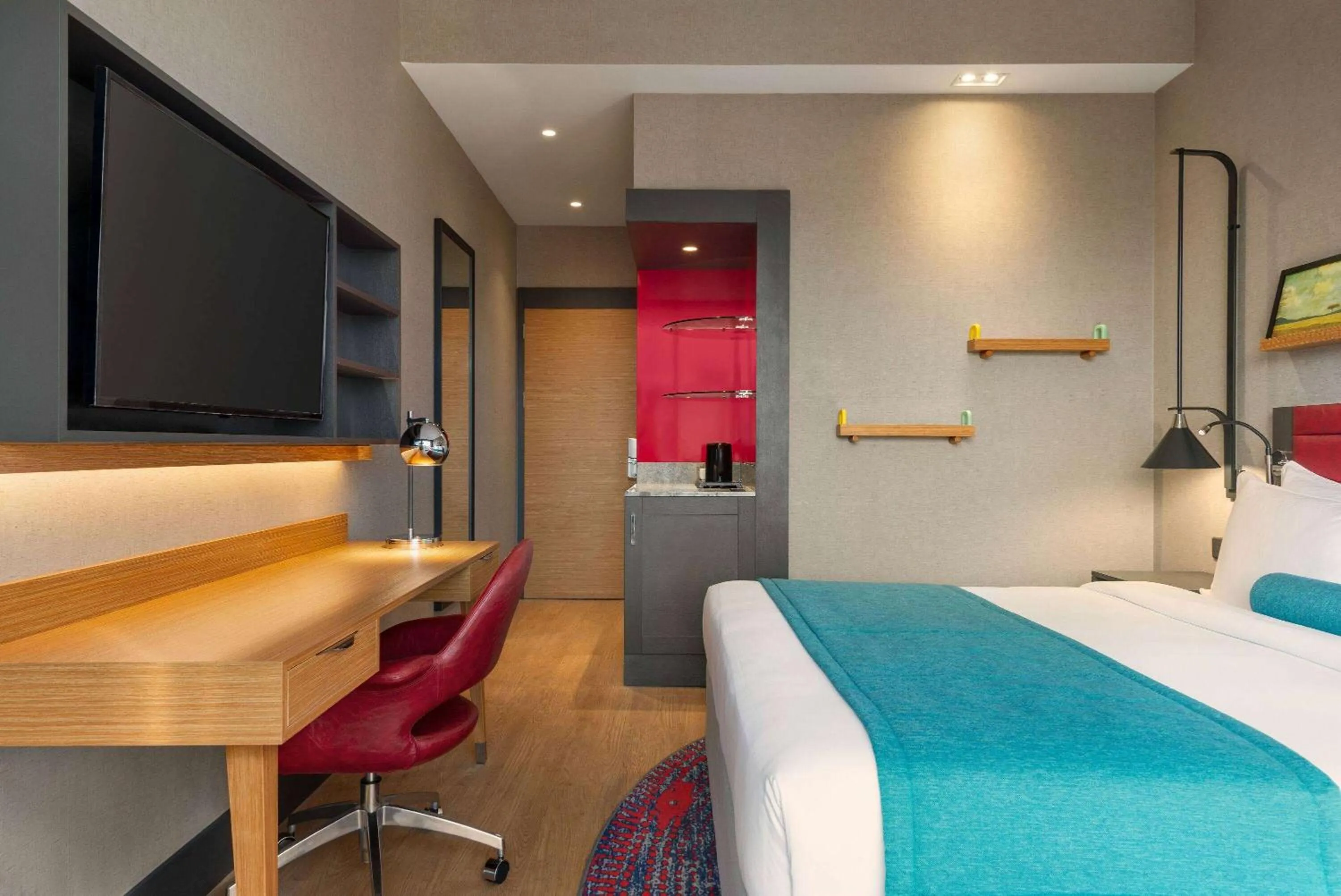 Photo of the whole room, Bed in Ramada Encore Al Khobar Corniche