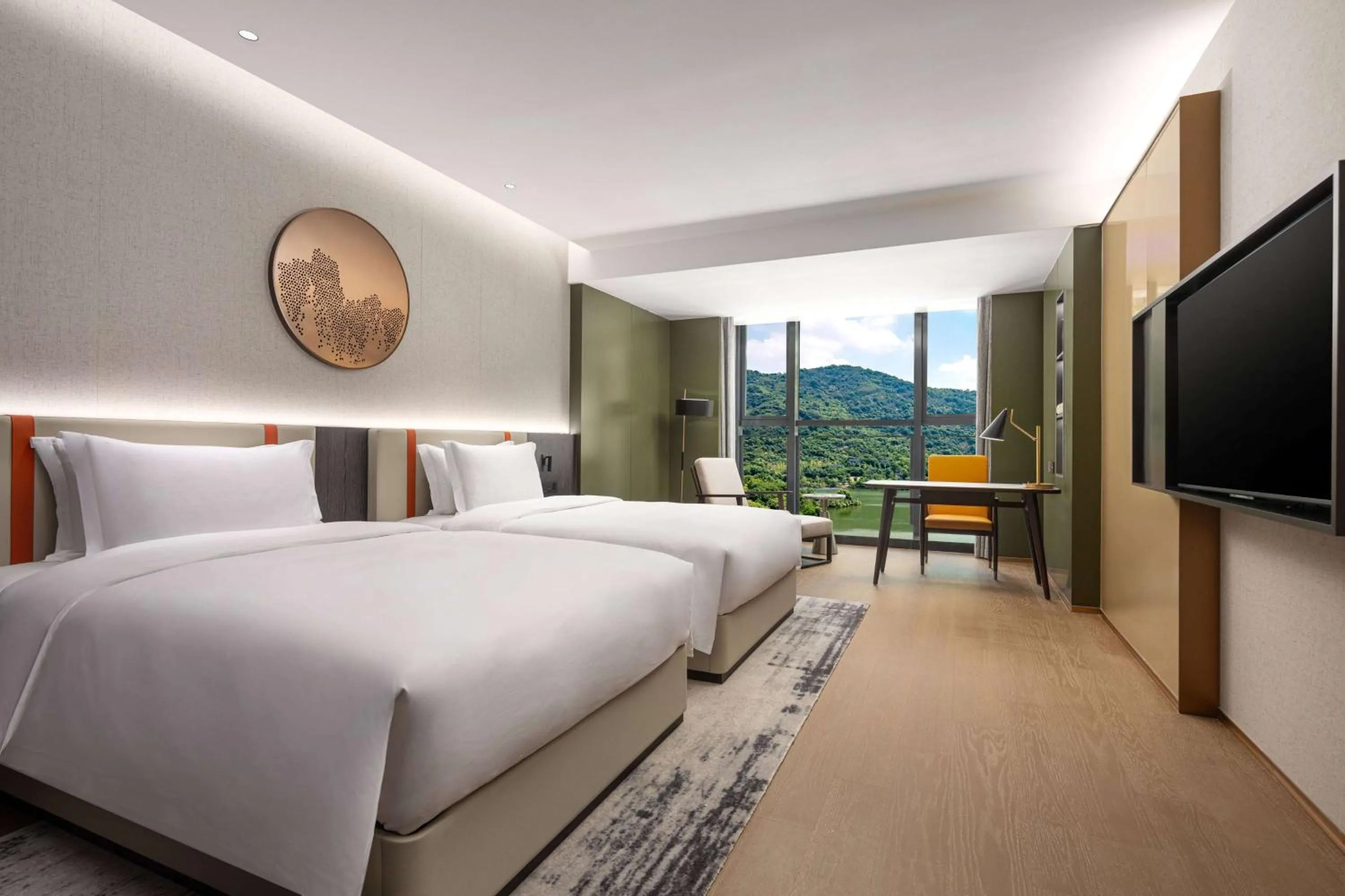 Photo of the whole room, Bed in Wyndham Taizhou West