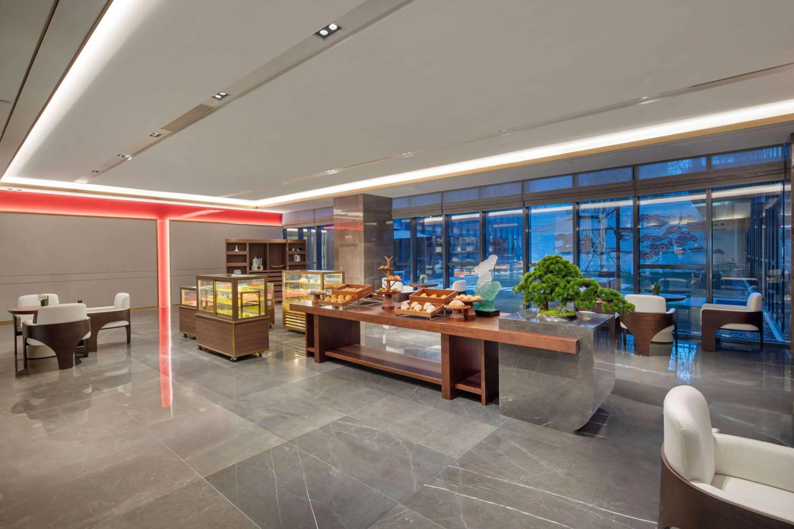 Lobby or reception, Restaurant/Places to Eat in Wyndham Taizhou West