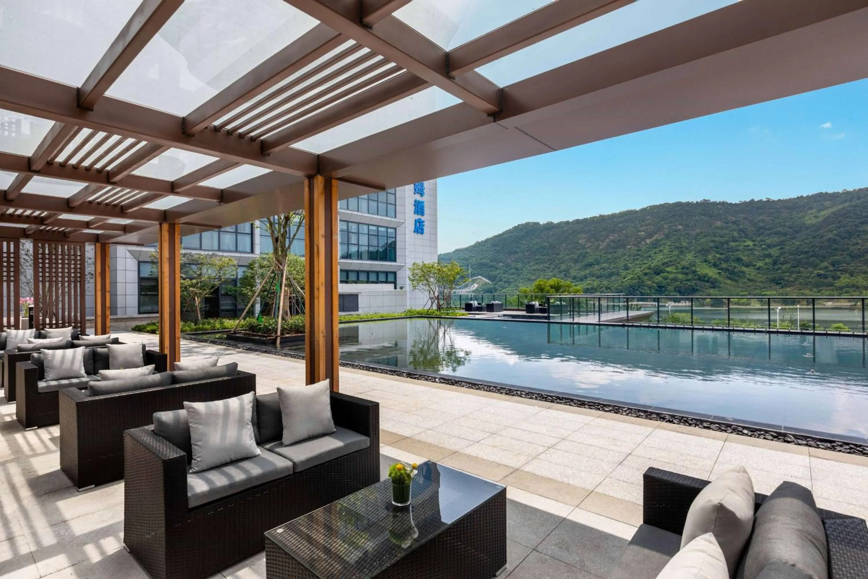 Pool view, Swimming Pool in Wyndham Taizhou West