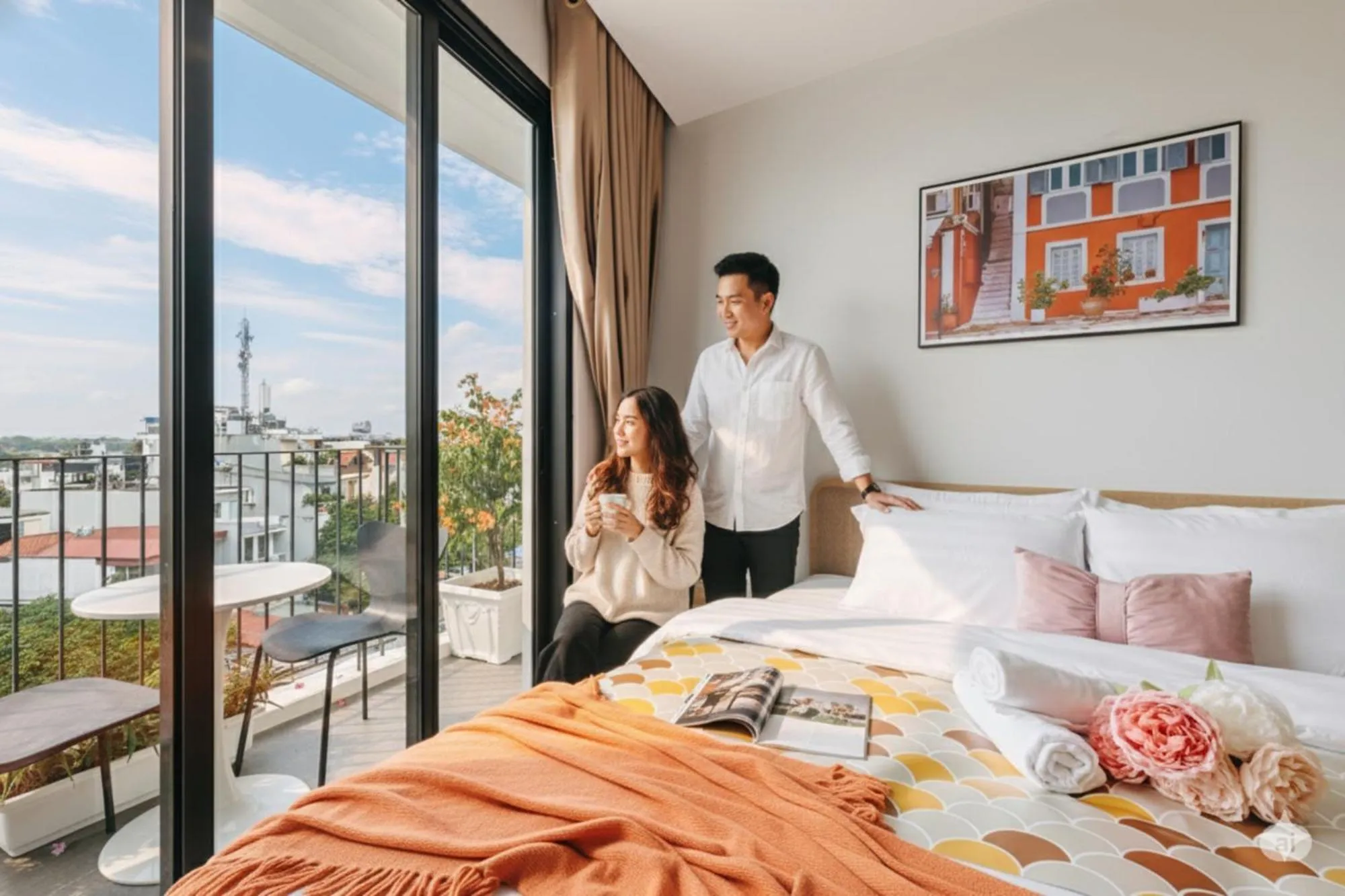 People, Bed in Crescendo Urban Stay - STAY 24h