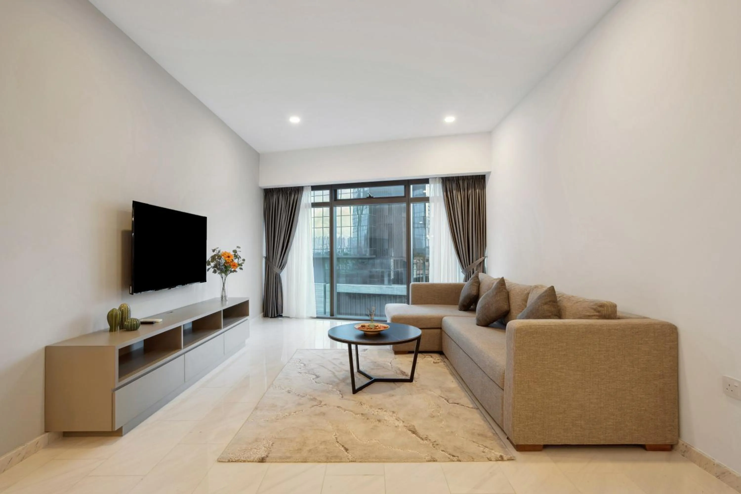 Communal lounge/ TV room in Eaton Residences by Sutera at KLCC
