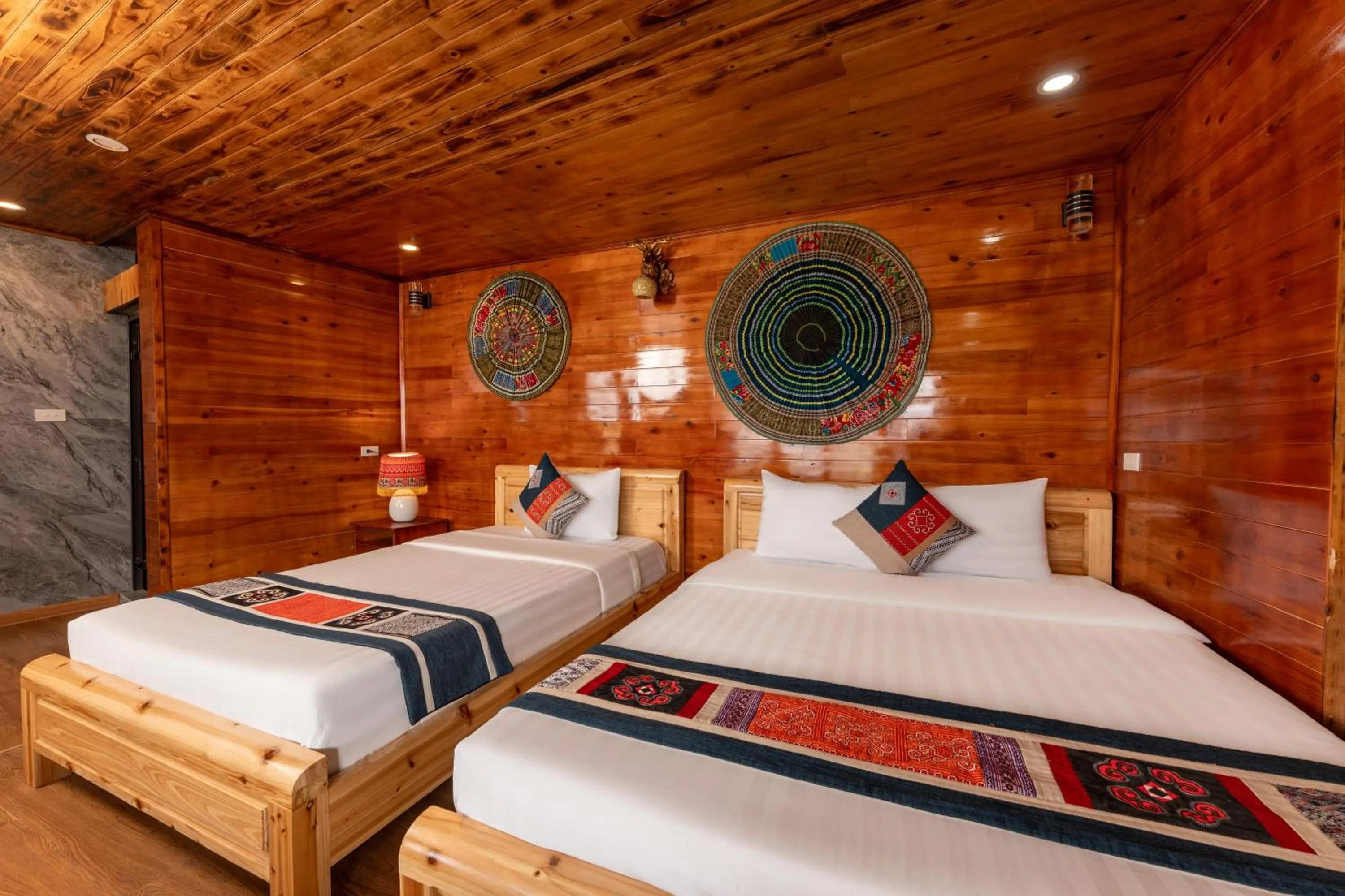 Bedroom, Bed in Muong Hoa River View Hotel