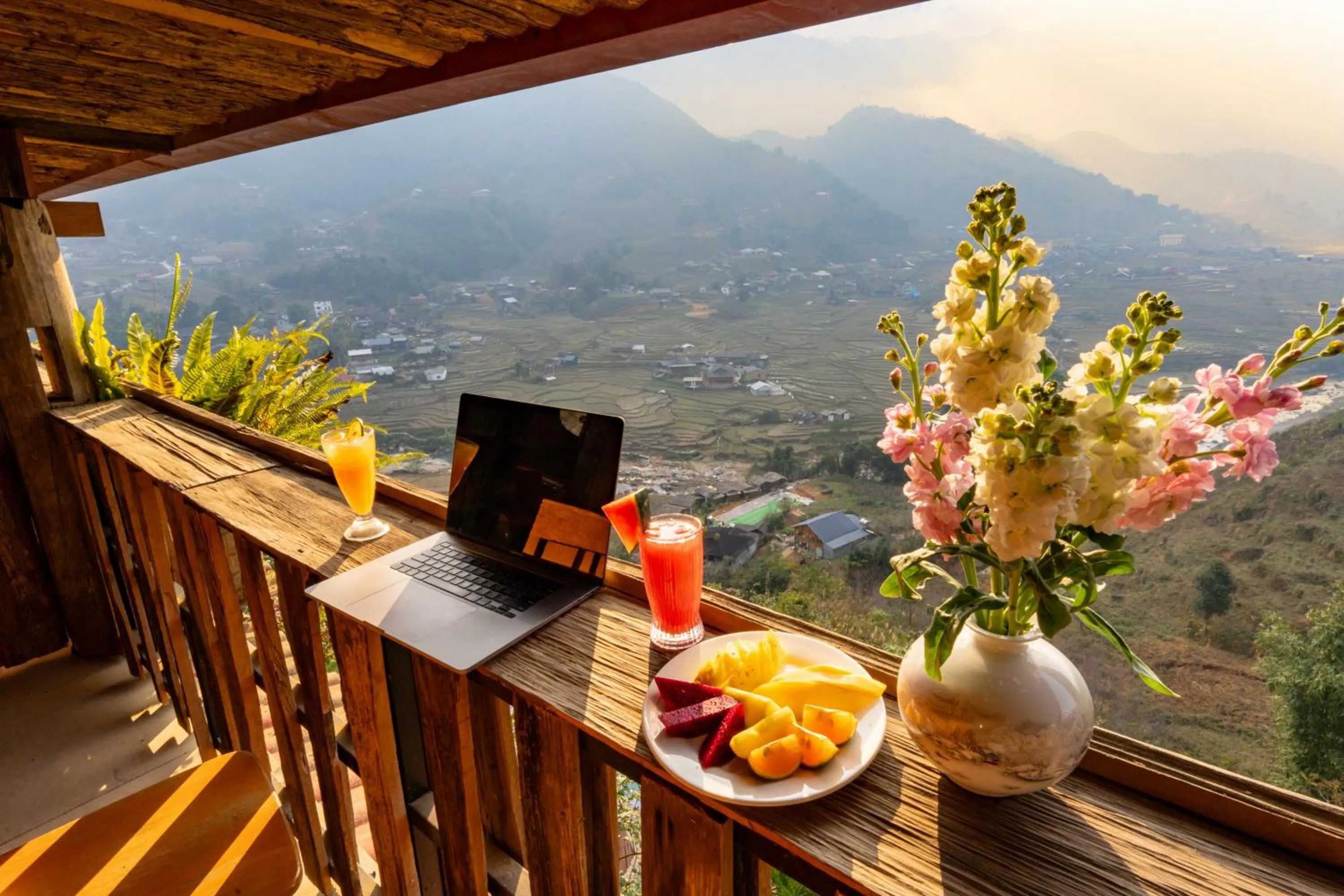 View (from property/room) in Muong Hoa River View Hotel