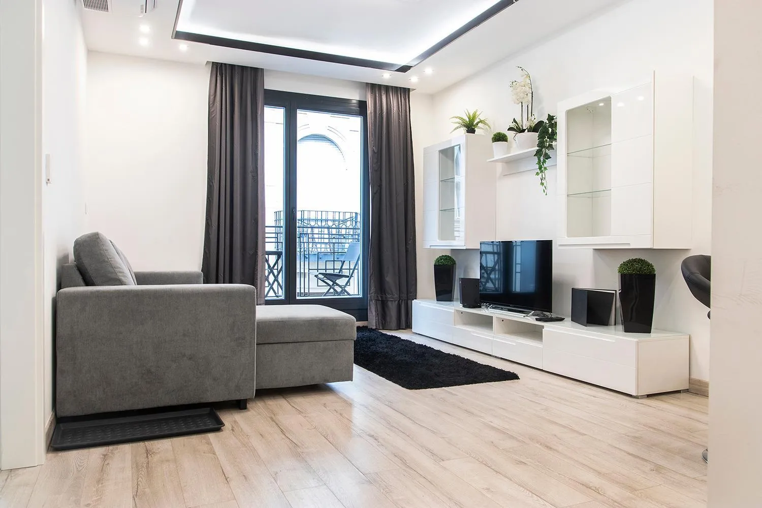 Living room in Chill 'N' Joy Boutique suites