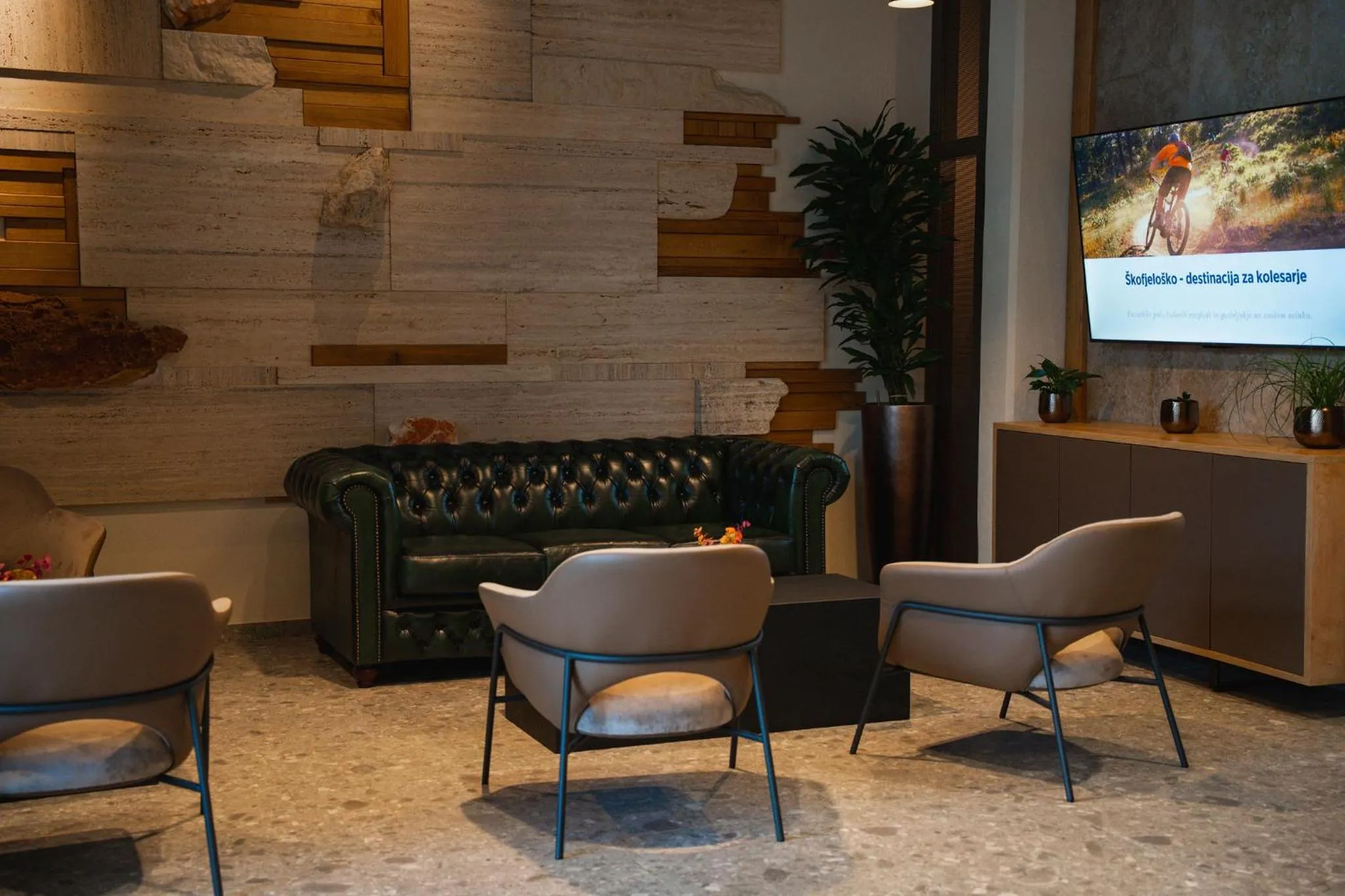 Communal lounge/ TV room in Hotel Lonca