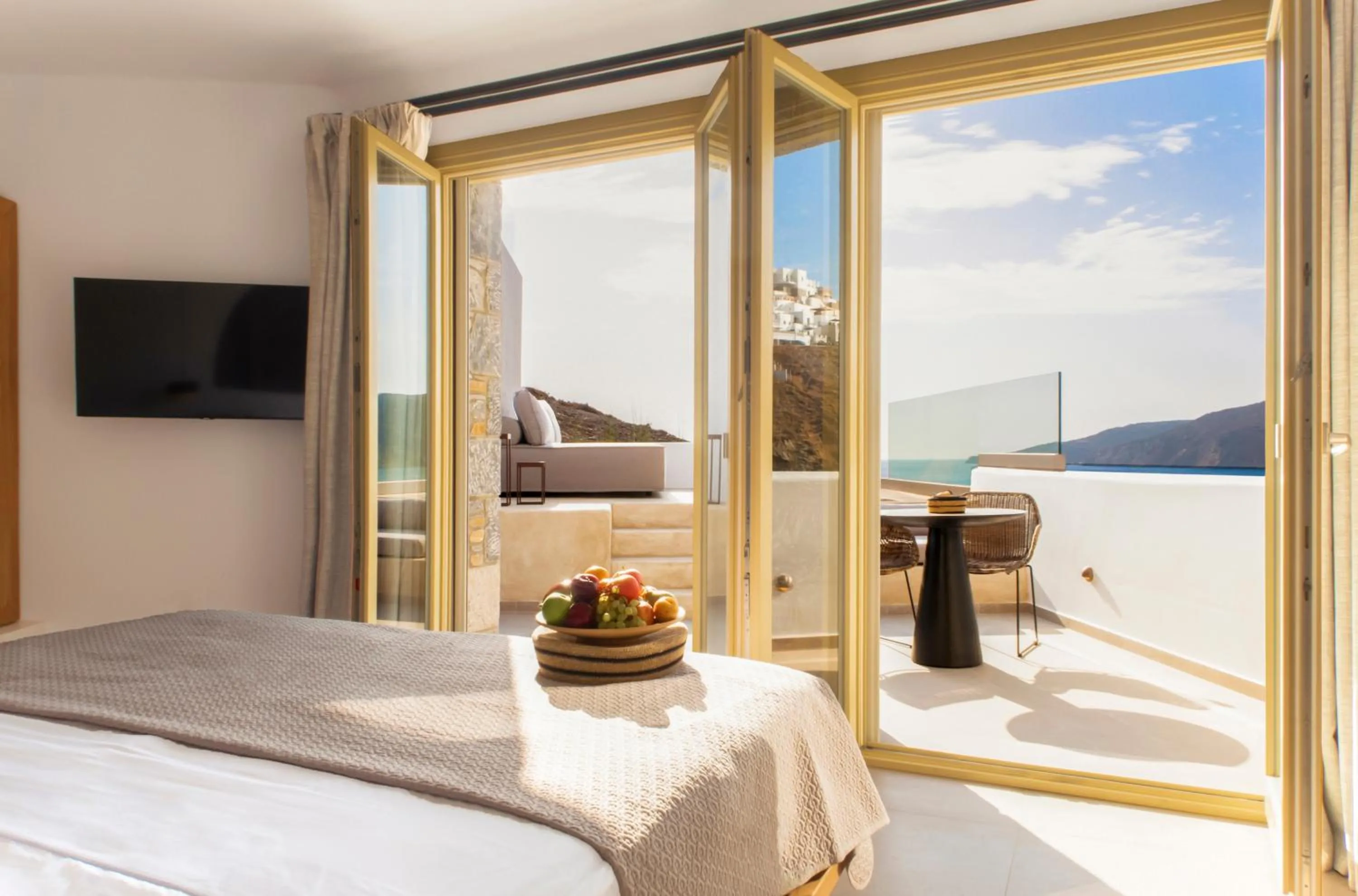 Bed in Anassa Boutique Hotel