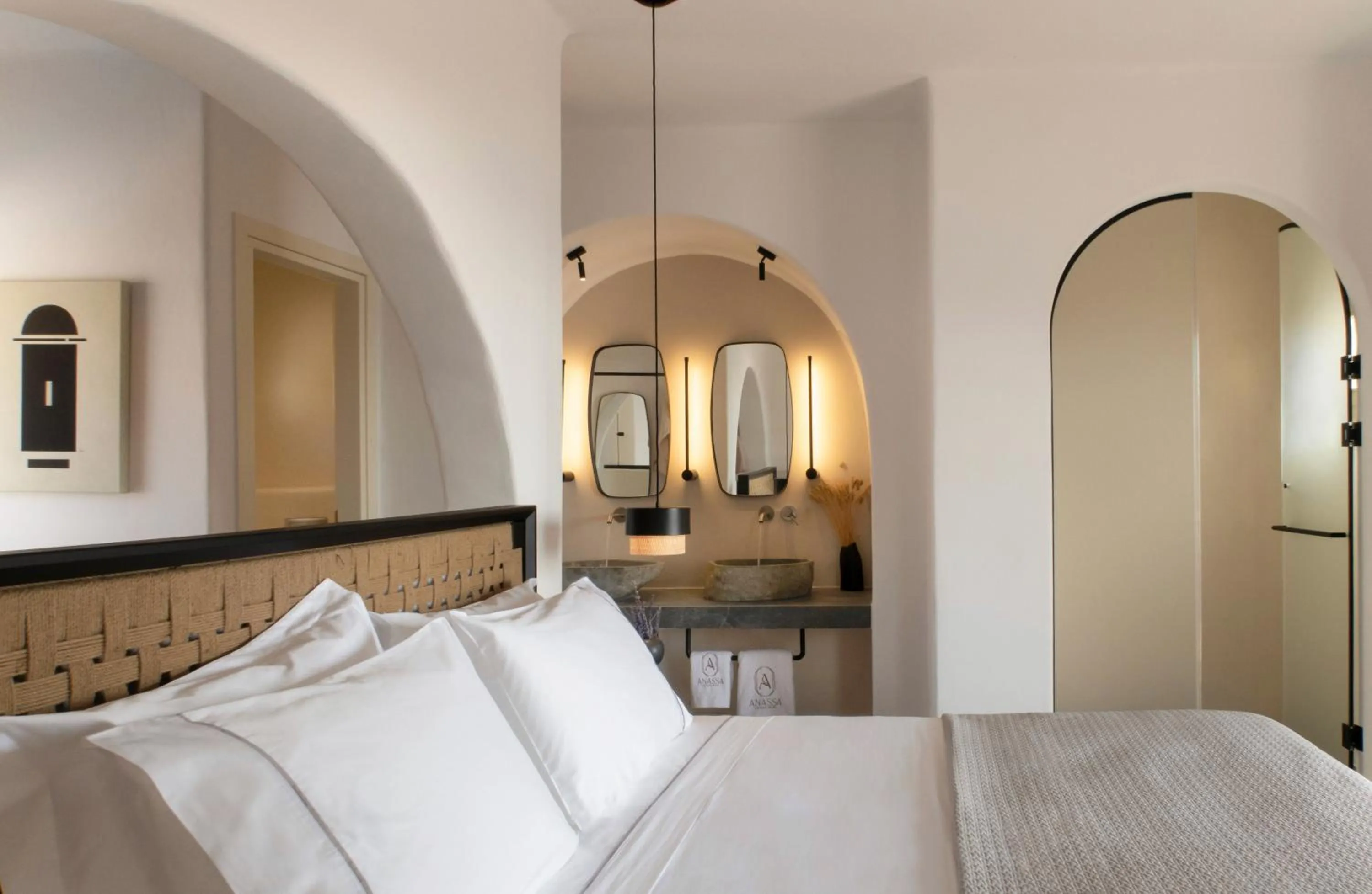 Bed in Anassa Boutique Hotel