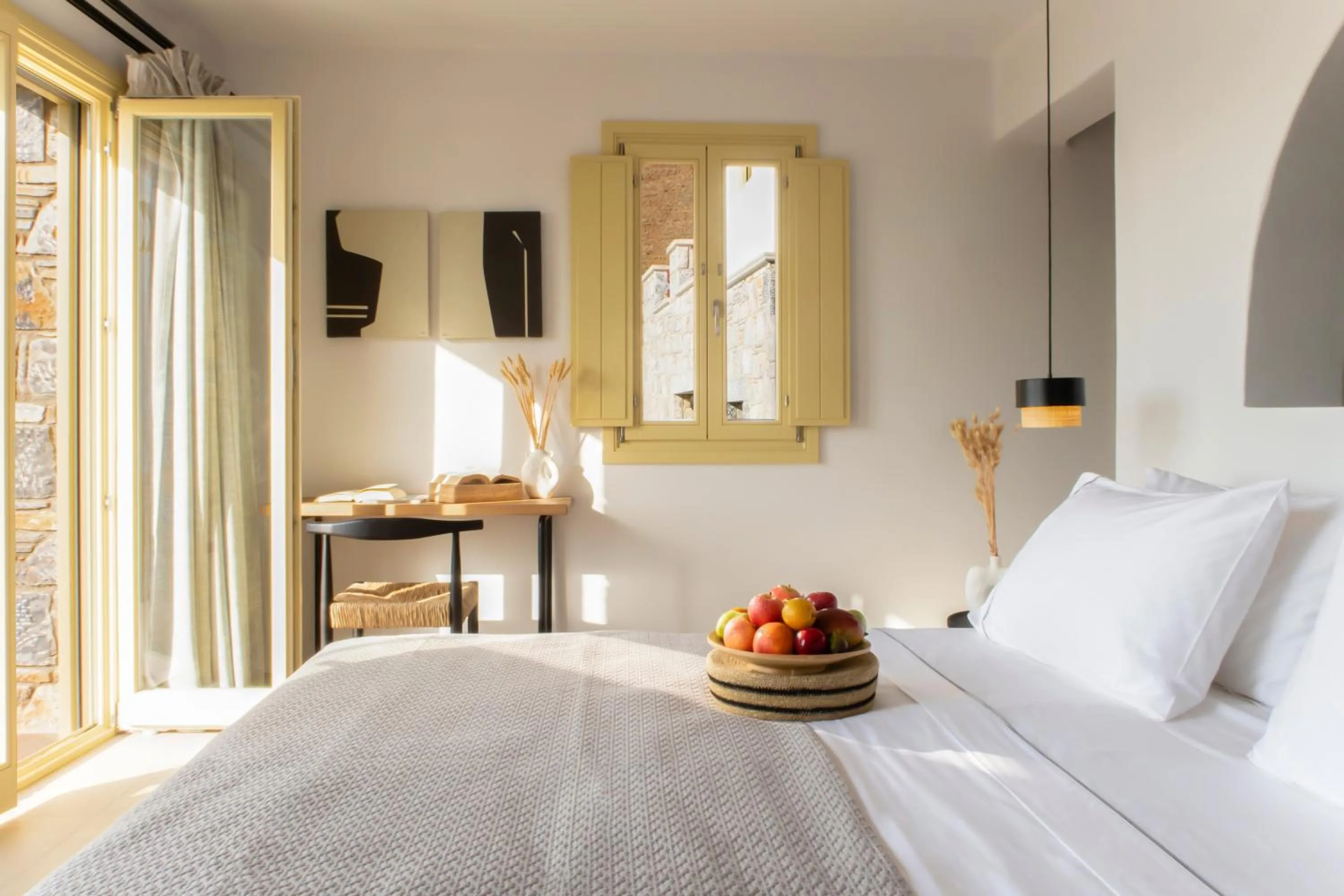 Bed in Anassa Boutique Hotel