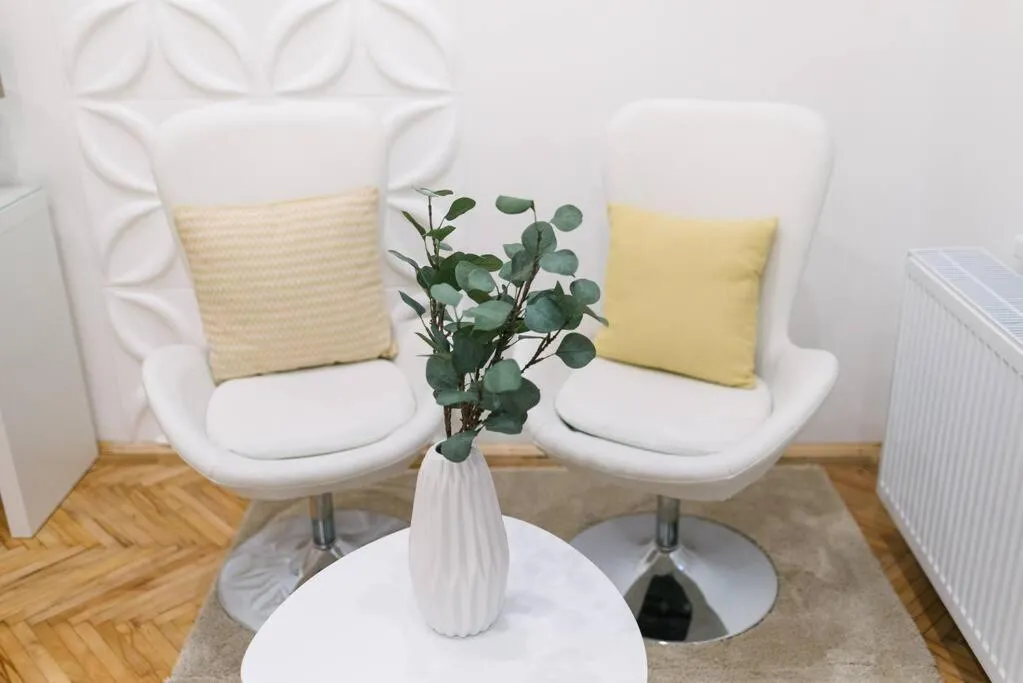 Seating area in Stylish Apartment at Parliament