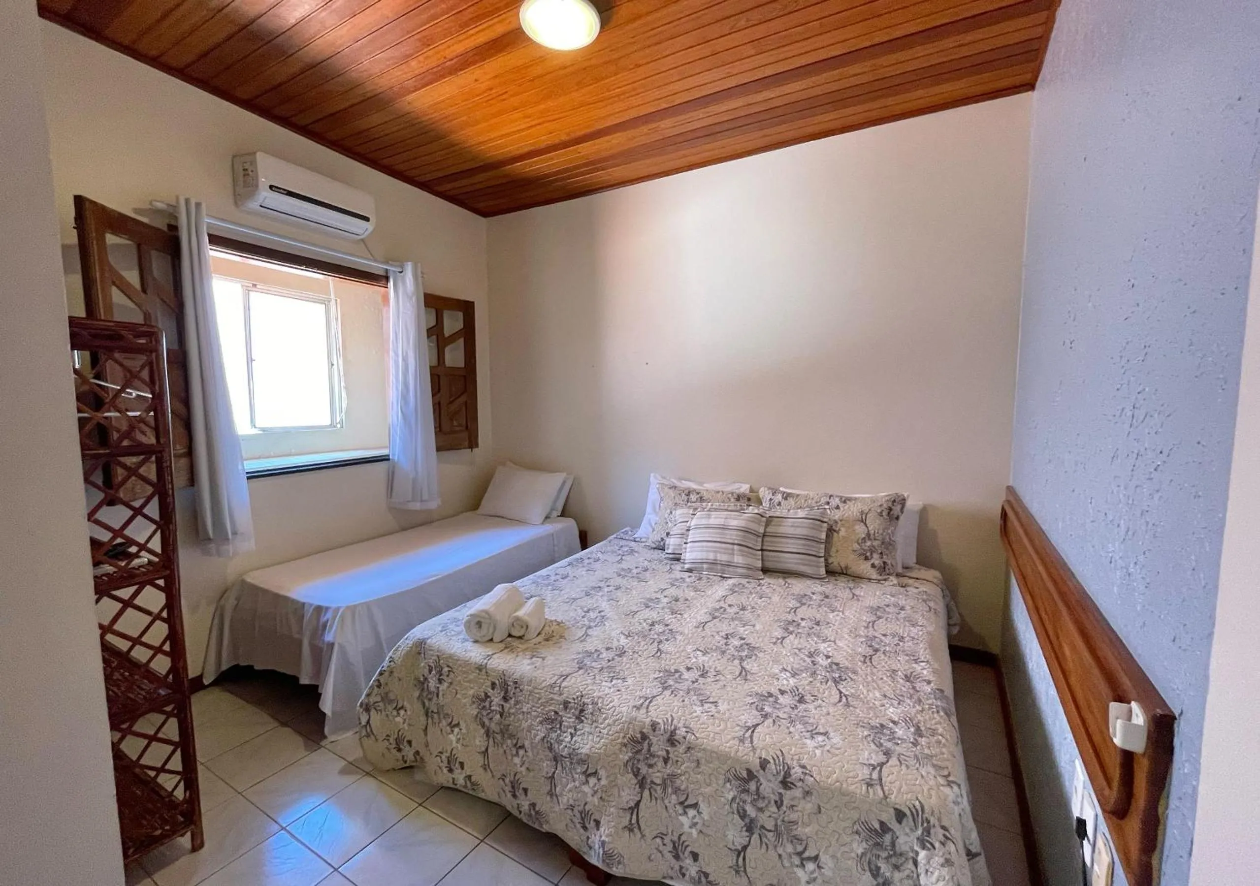 Bed in Pousada Estevao