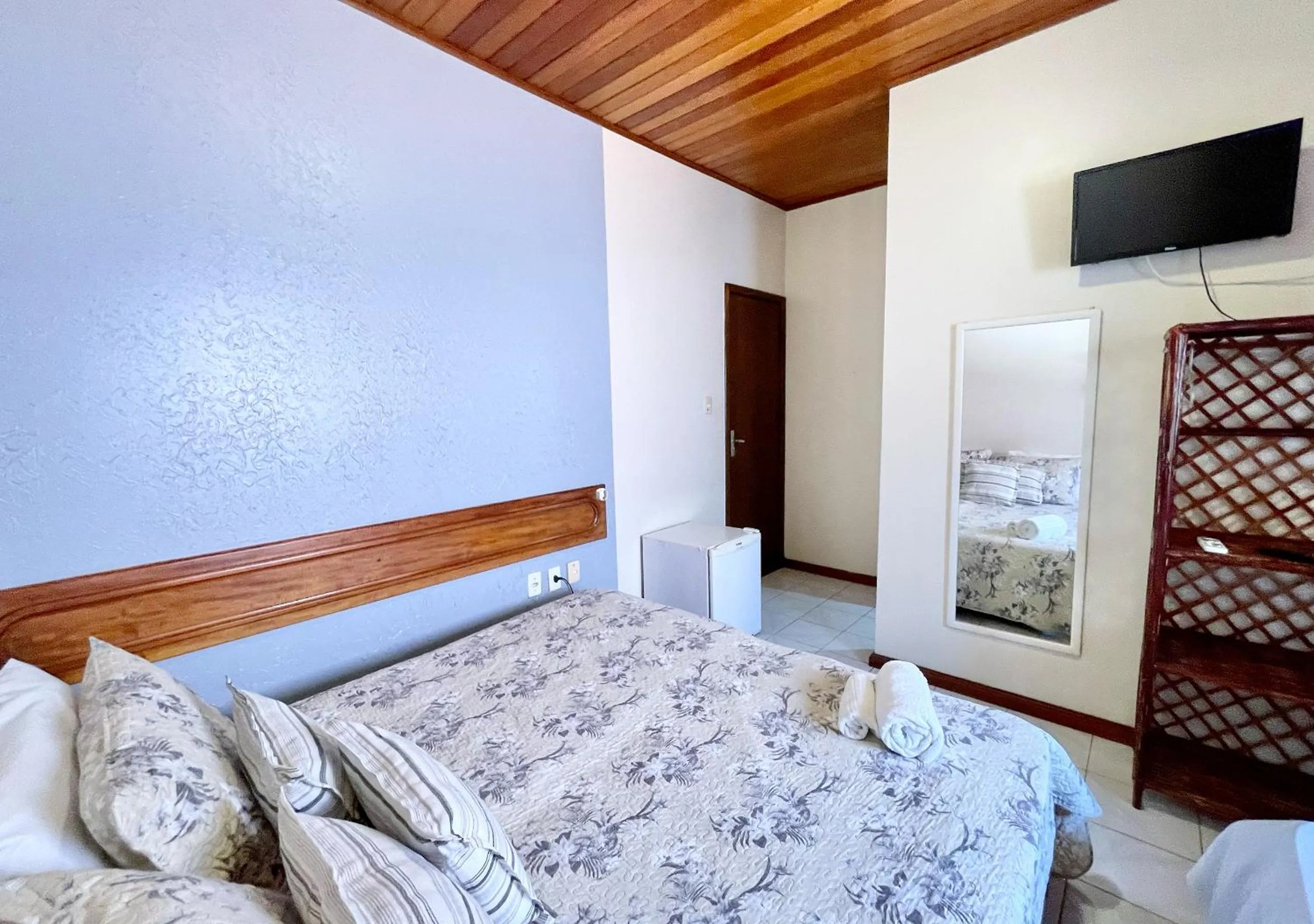 Bed in Pousada Estevao