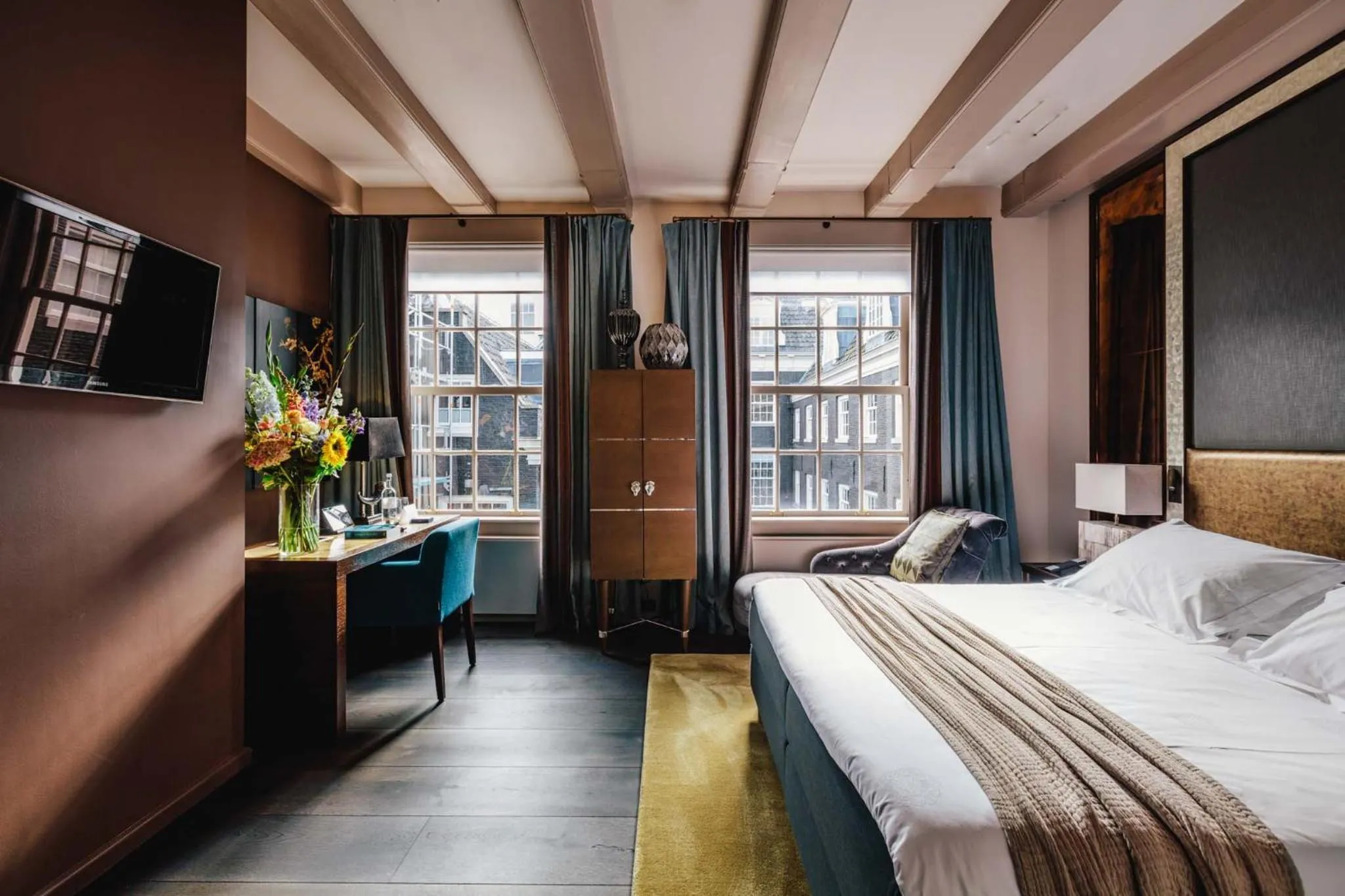 Bedroom, Bed in The Dylan Amsterdam - The Leading Hotels of the World
