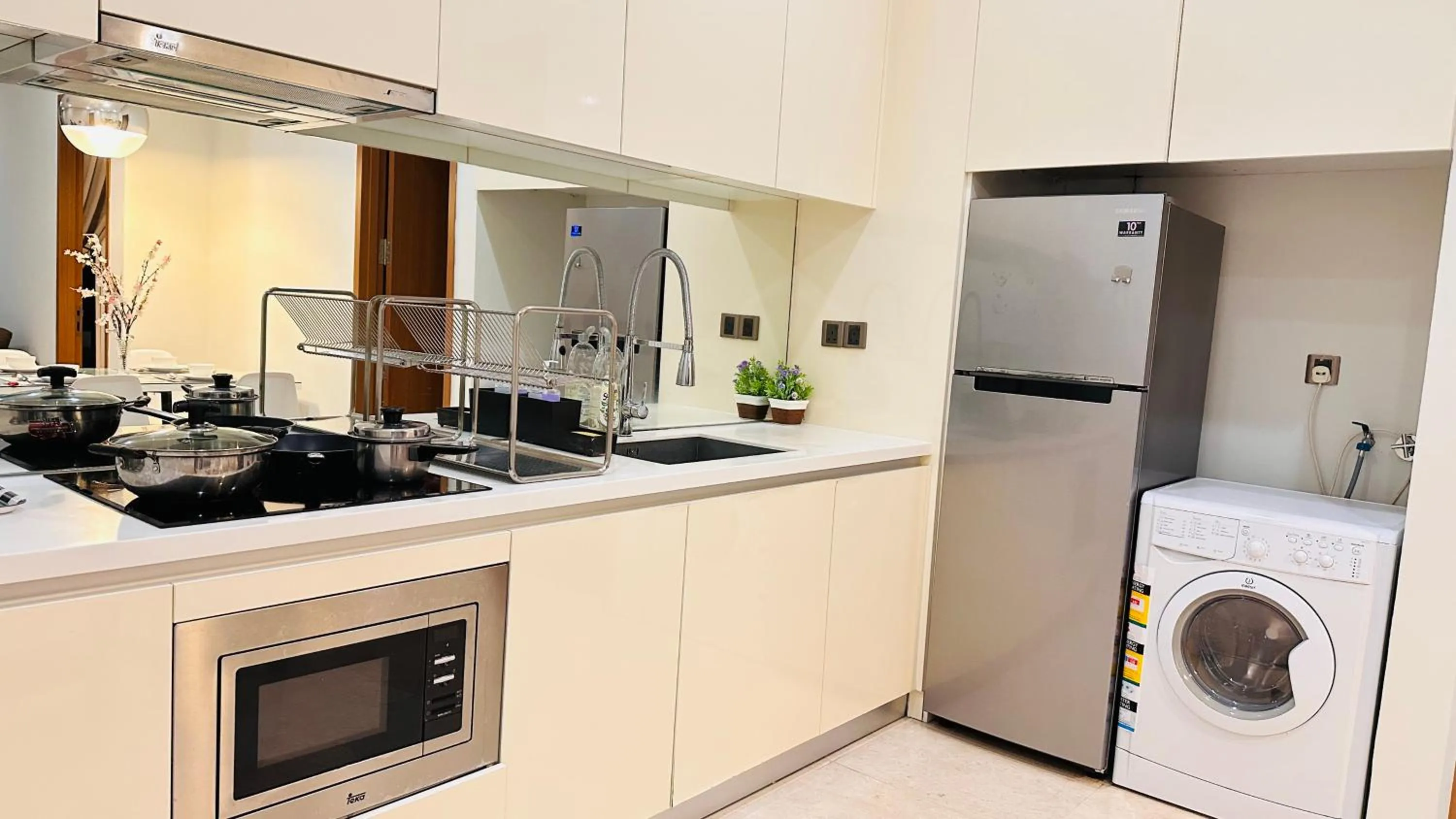 Kitchen or kitchenette in Soho Suites KLCC By Grand Suites KL