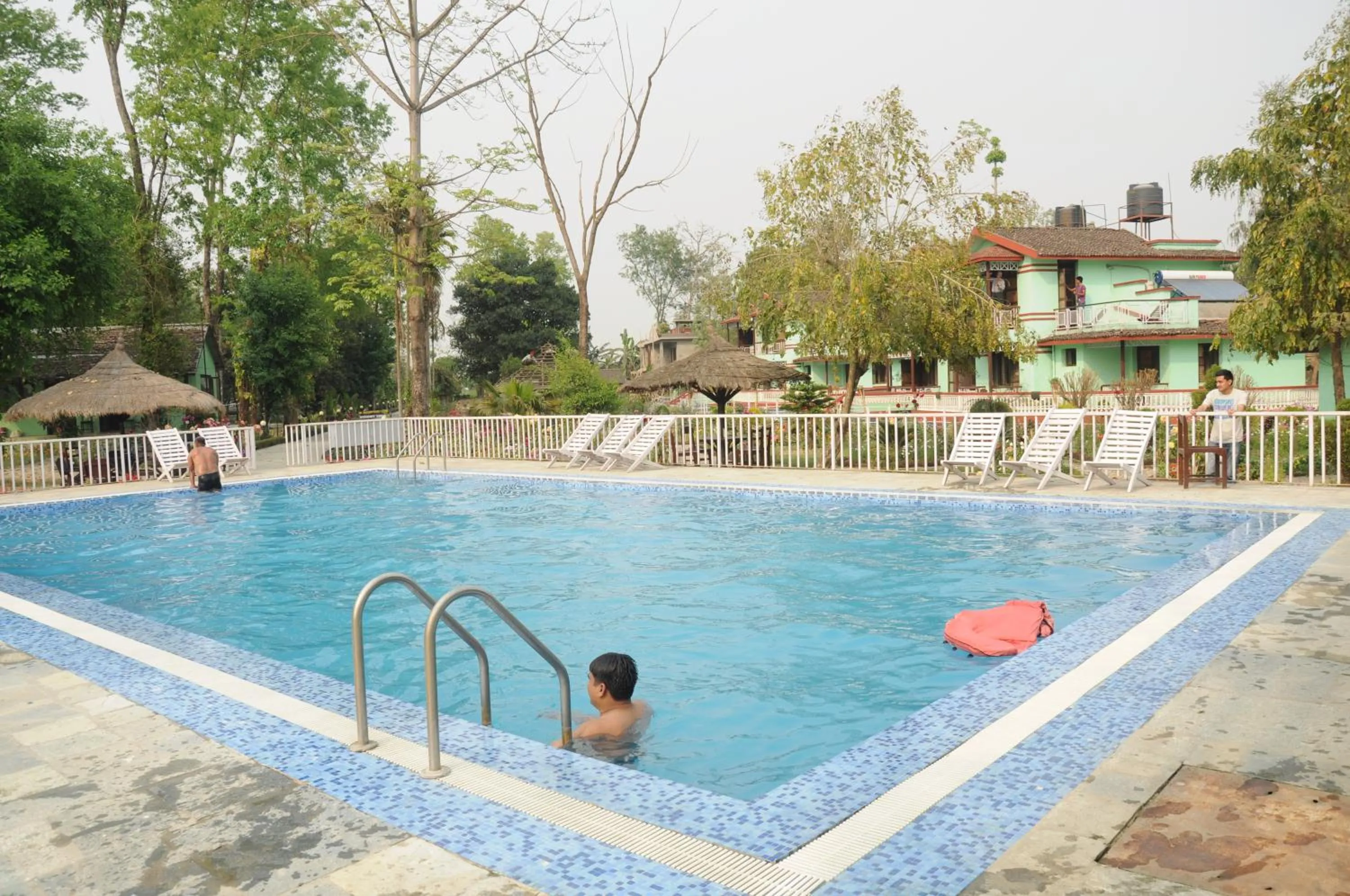 Swimming pool in Hotel Hermitage