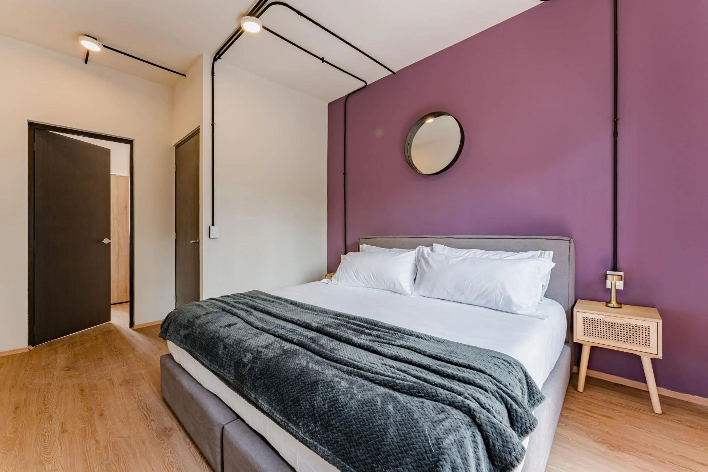 Bed in Mariano Escobedo Apartments by VH