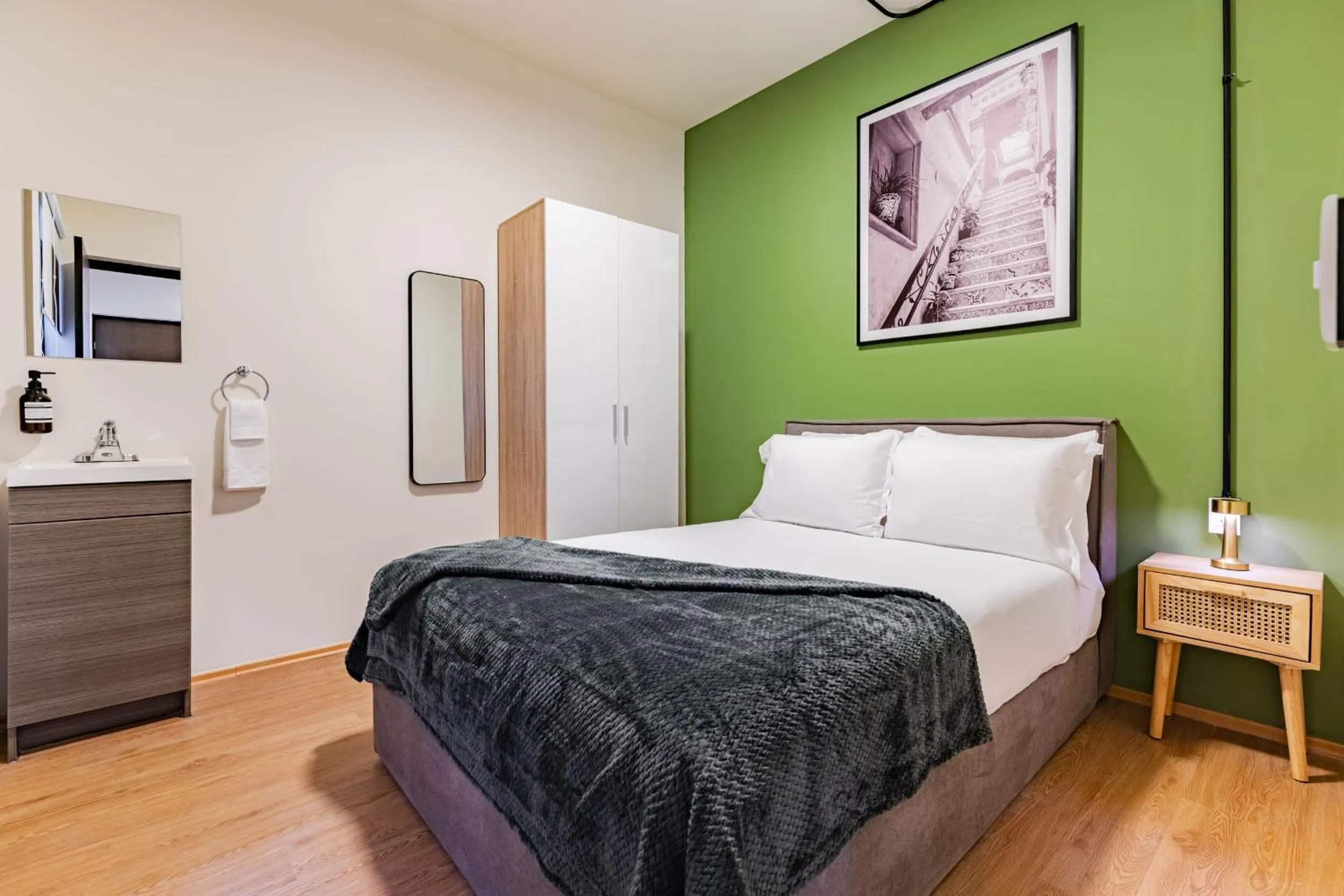 Bedroom, Bed in Mariano Escobedo Apartments by VH