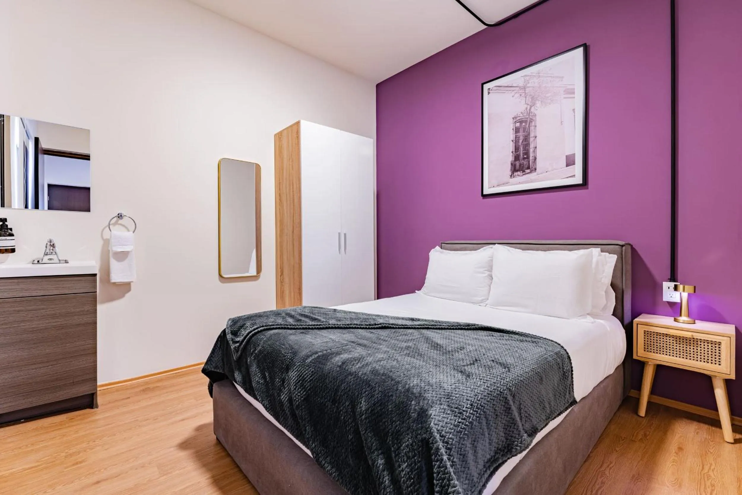 Bedroom, Bed in Mariano Escobedo Apartments by VH