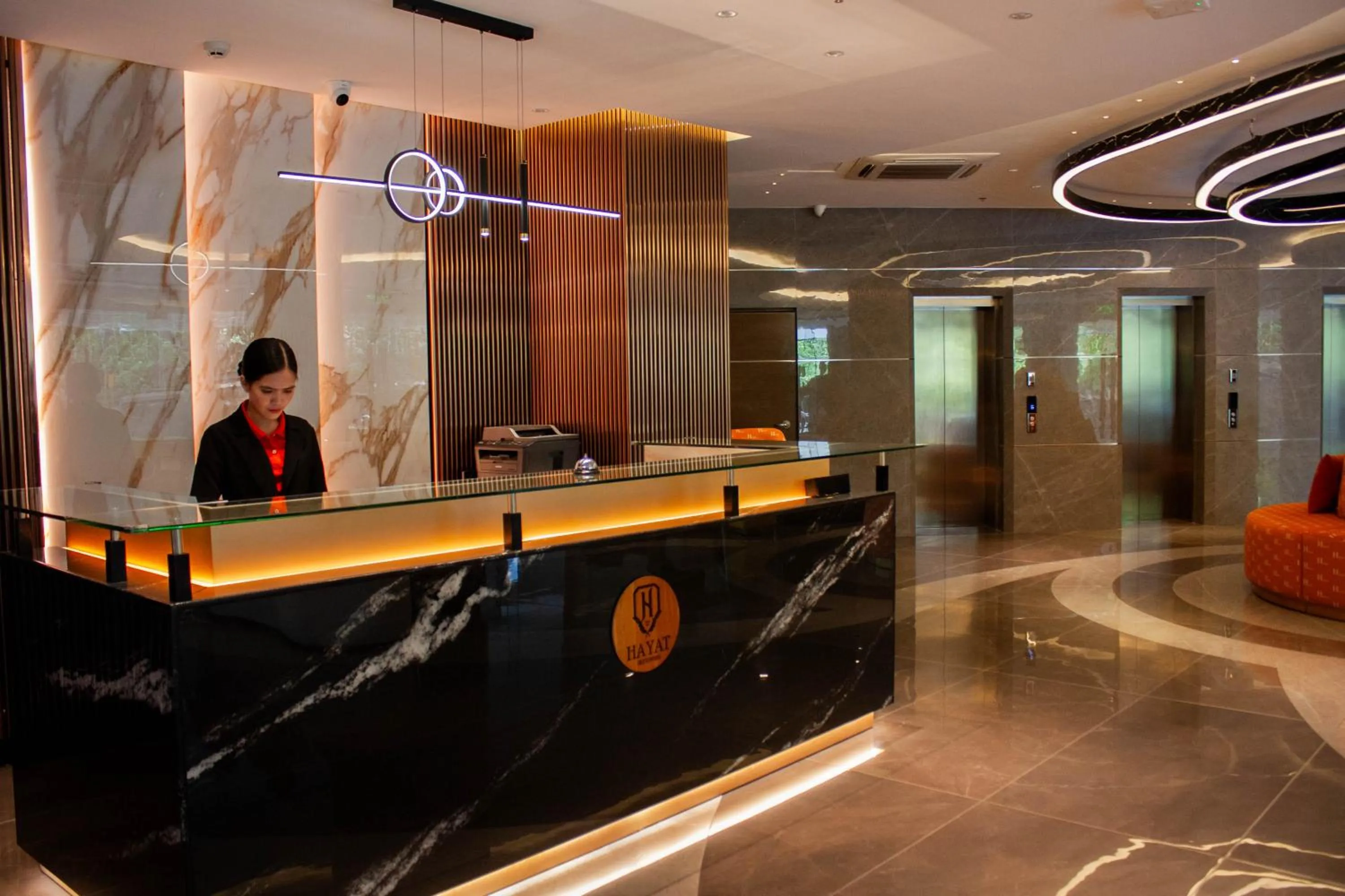 Lobby or reception in Hayat Sky Towers