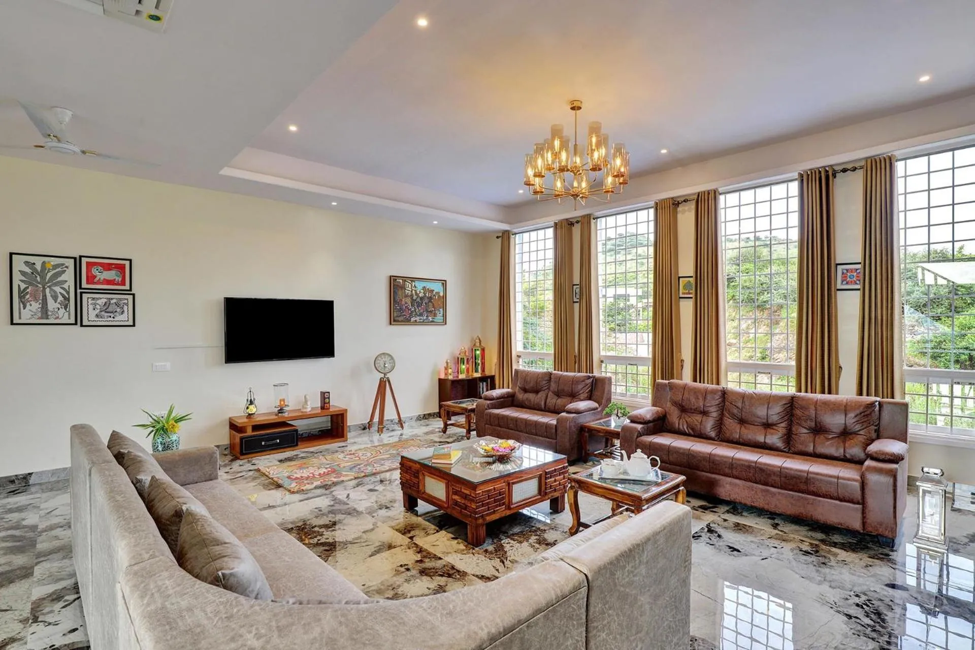 Villa in StayVista's Tryst with Valleys - Hill-View Villa with Private Pool, Jacuzzi & Games Room