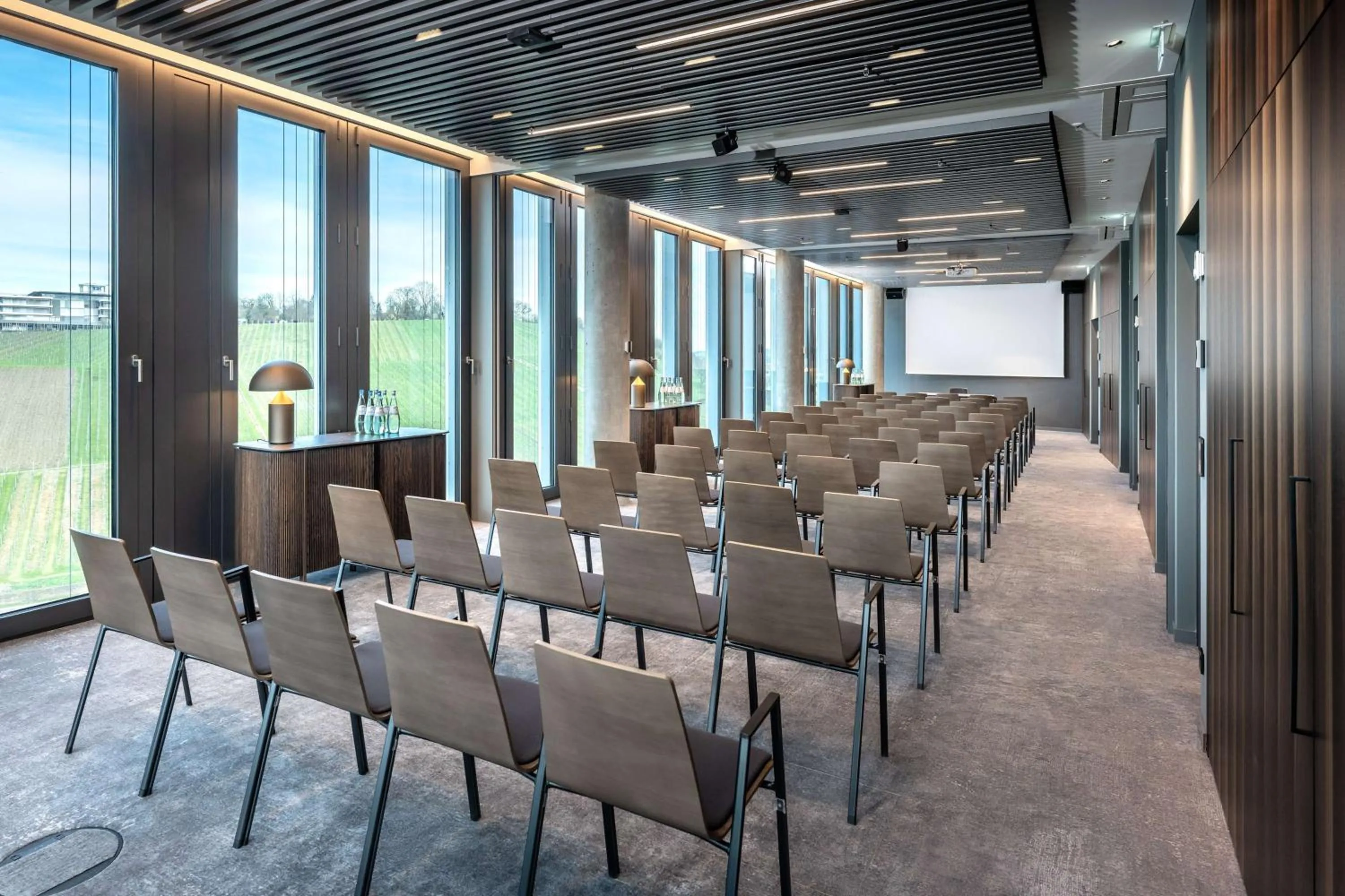 Meeting/conference room in Radisson Blu Hotel at Porsche Design Tower Stuttgart