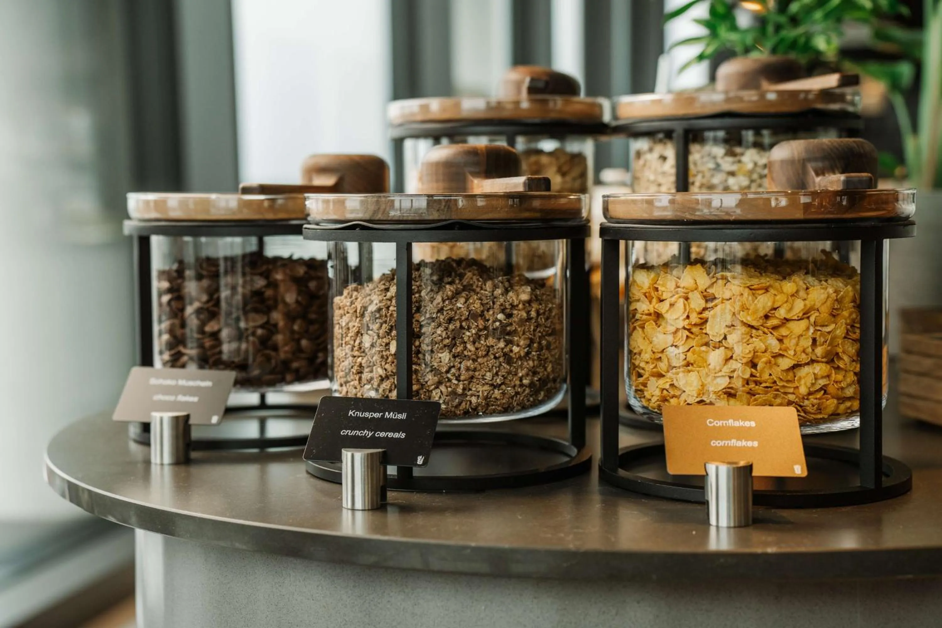 Breakfast in Radisson Blu Hotel at Porsche Design Tower Stuttgart