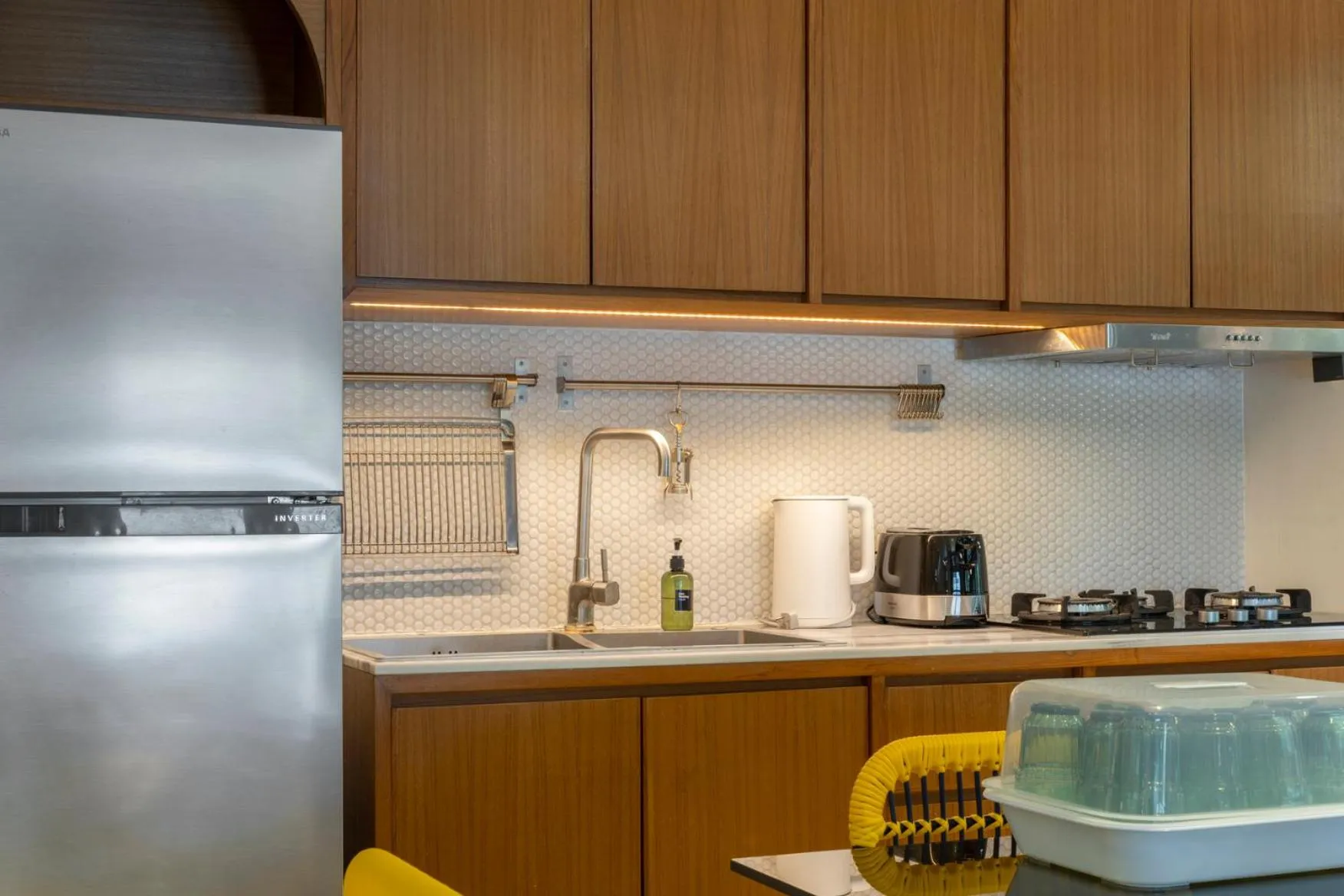 Kitchen or kitchenette in Phrip Phri Luxury Pool Villas