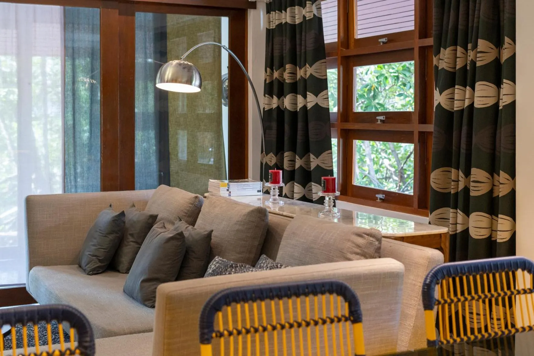 Seating area in Phrip Phri Luxury Pool Villas